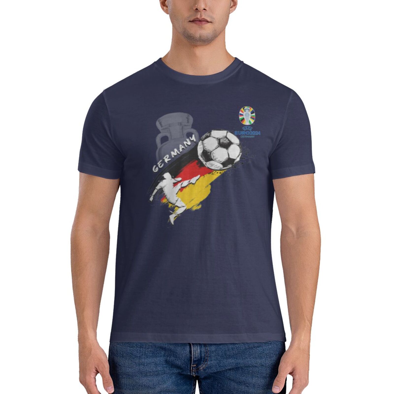 Men's Germany EURO 2024 Basic Short Sleeve T-Shirt BST1679