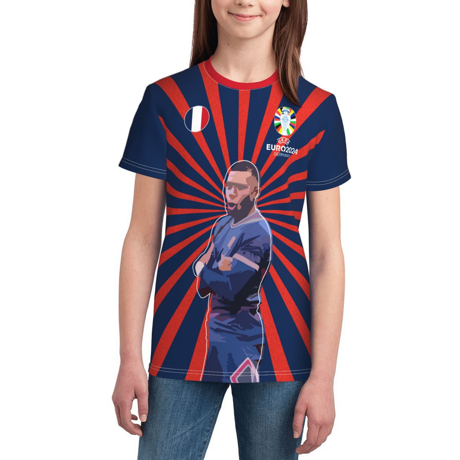 Kid's France EURO 2024 Youth Short Sleeve T-Shirt YST1722