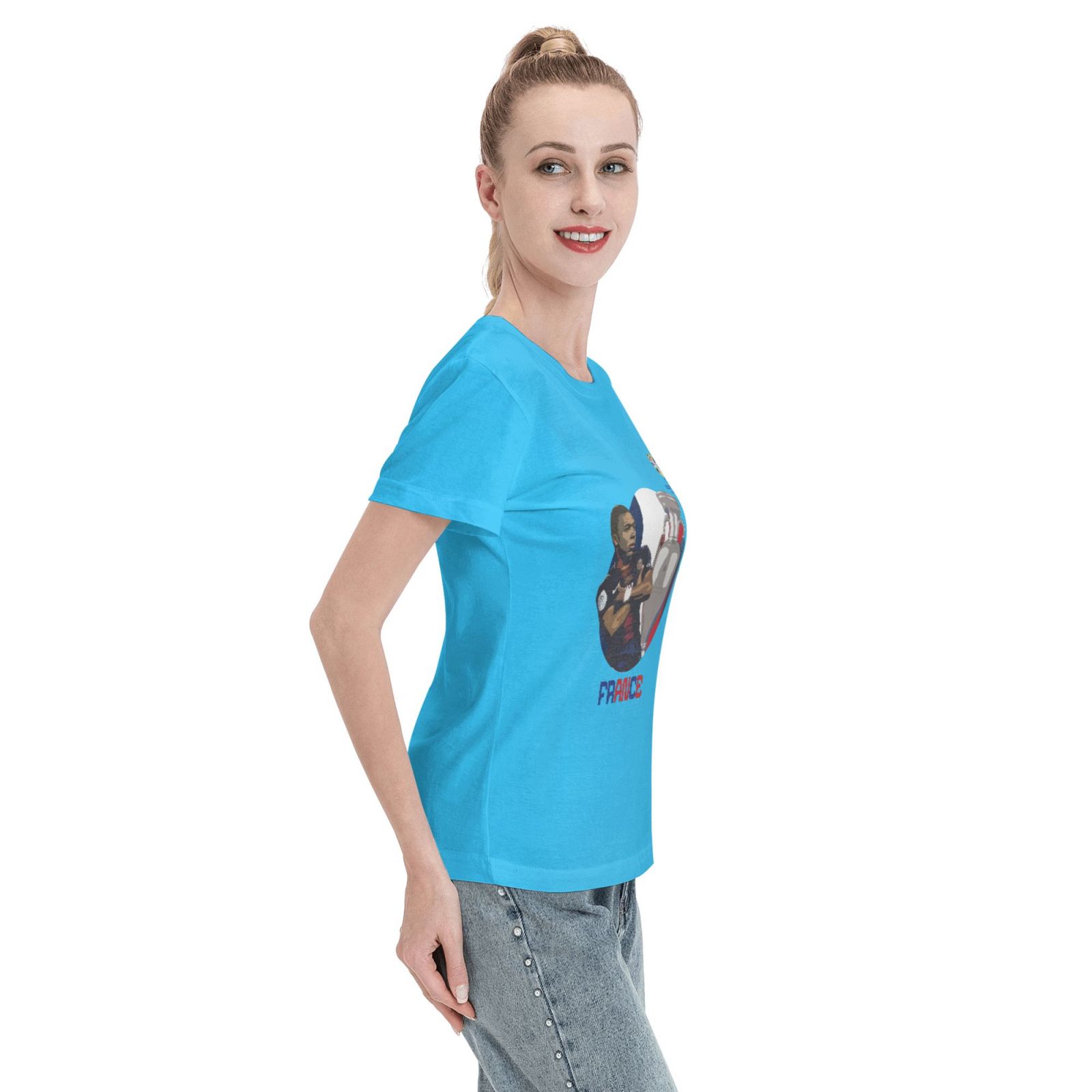 Women's France EURO 2024 Basic Short Sleeve T-Shirt WBT1730