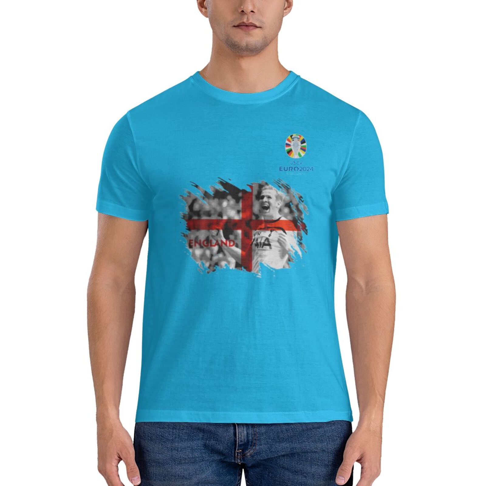 Men's England EURO 2024 Basic Short Sleeve T-Shirt BST1713