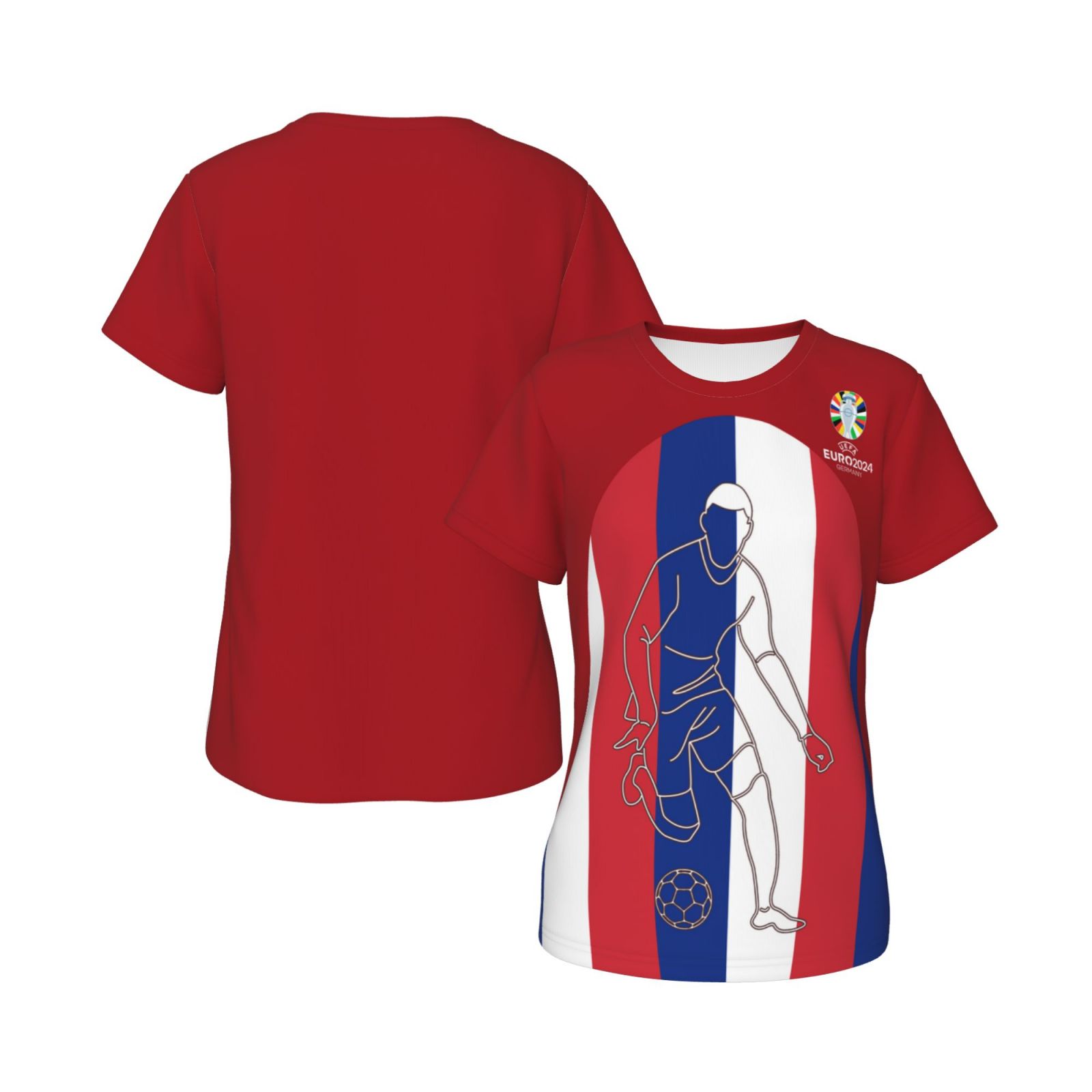 Women's France EURO 2024 Short Sleeve T-Shirt WST1733