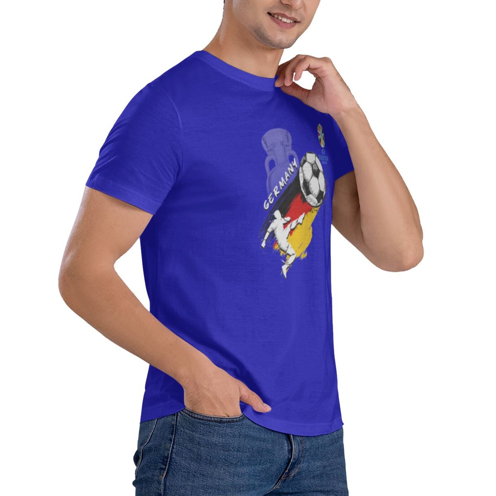 Men's Germany EURO 2024 Basic Short Sleeve T-Shirt BST1679