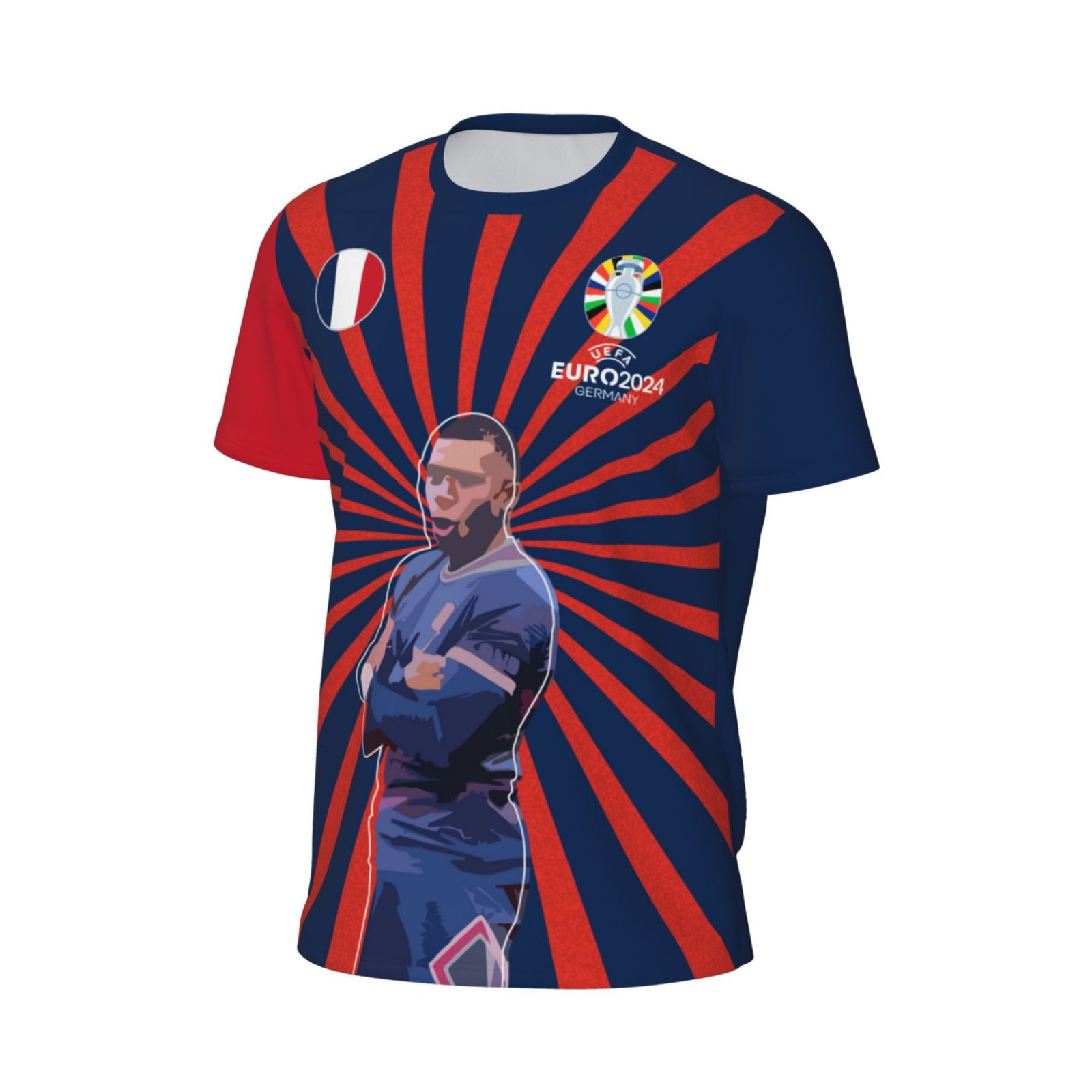 Men's France EURO 2024 Short Sleeved Mesh T-Shirt SMT1719