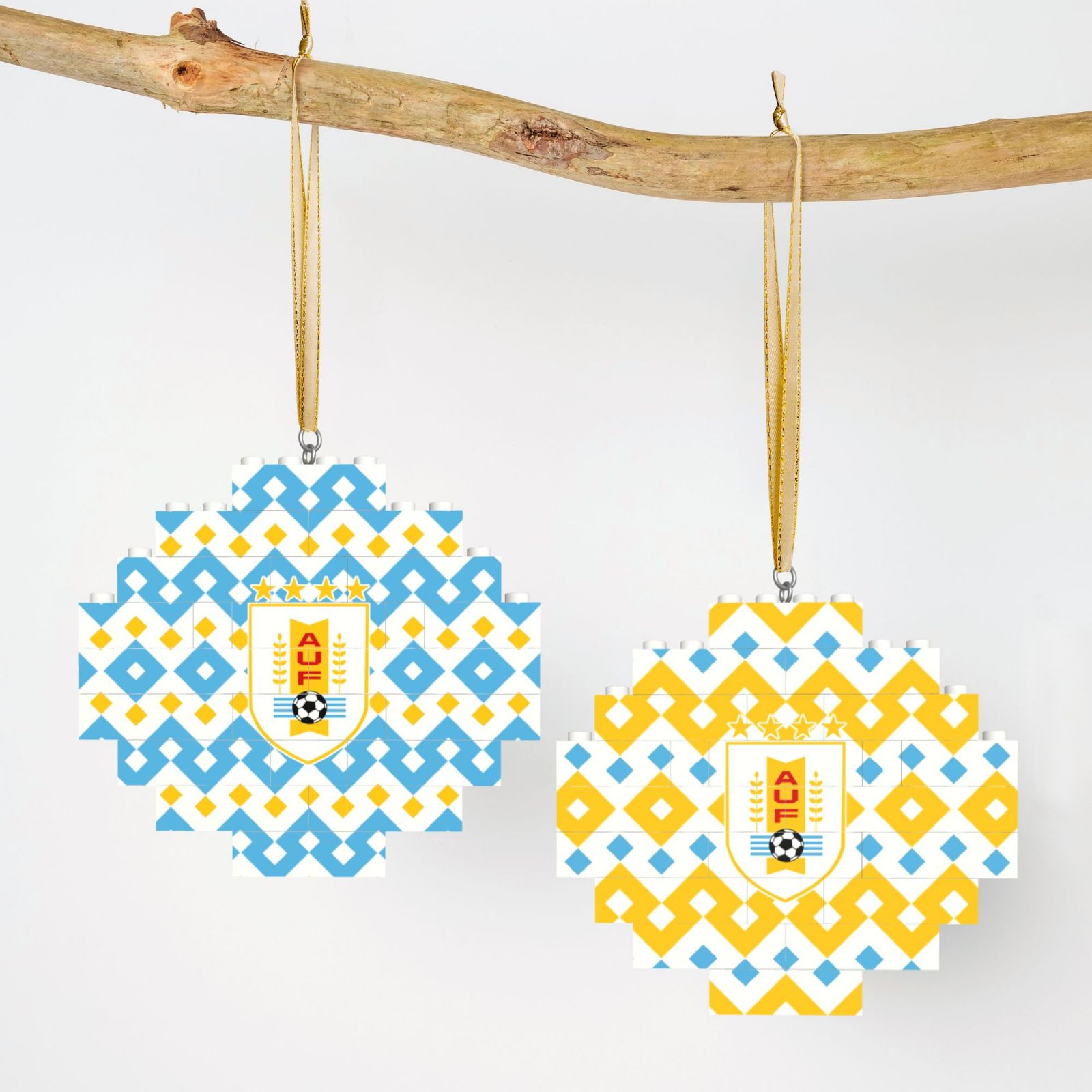 Uruguay Building Block Puzzle Ornament BBP2010