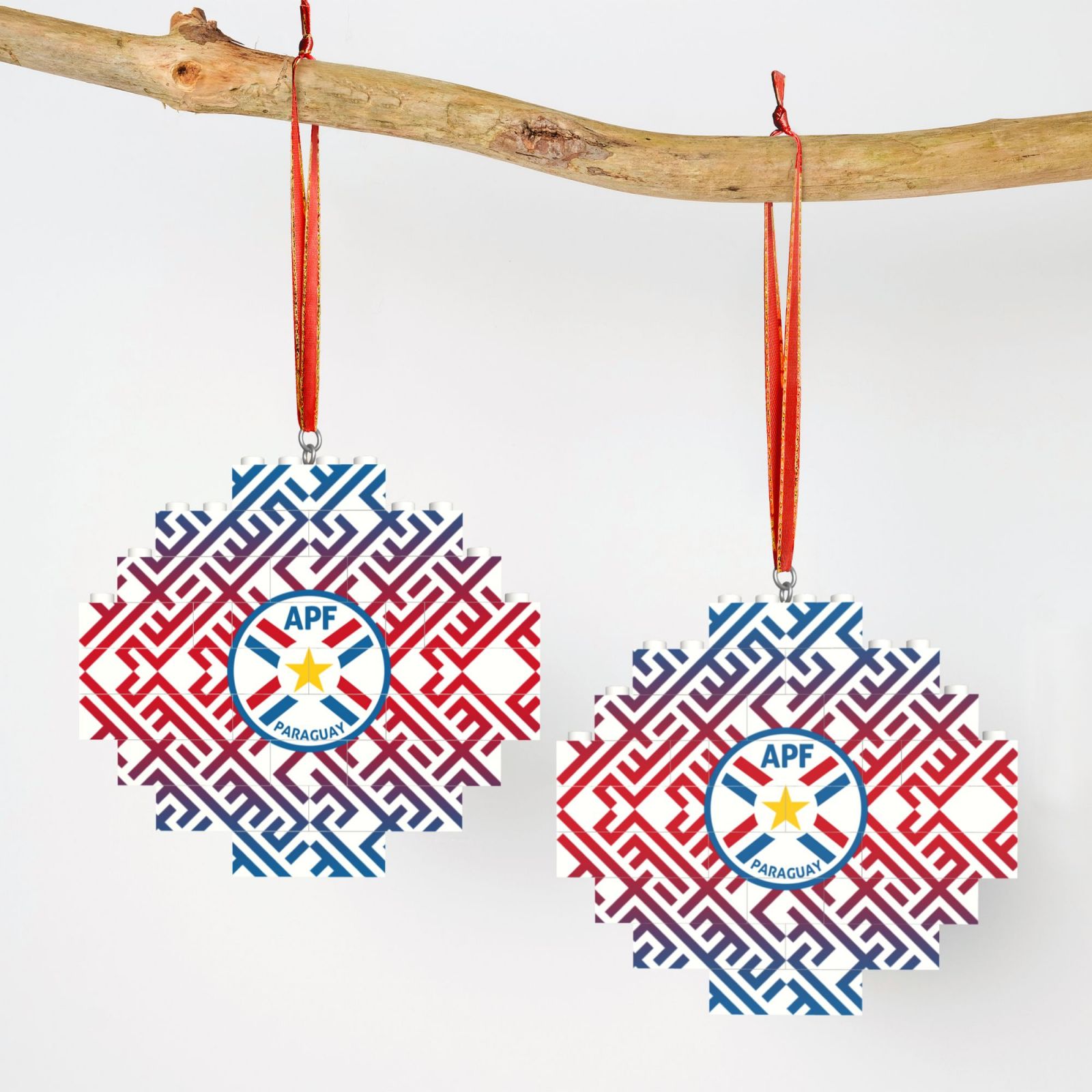 Paraguay Building Block Puzzle Ornament BBP1991