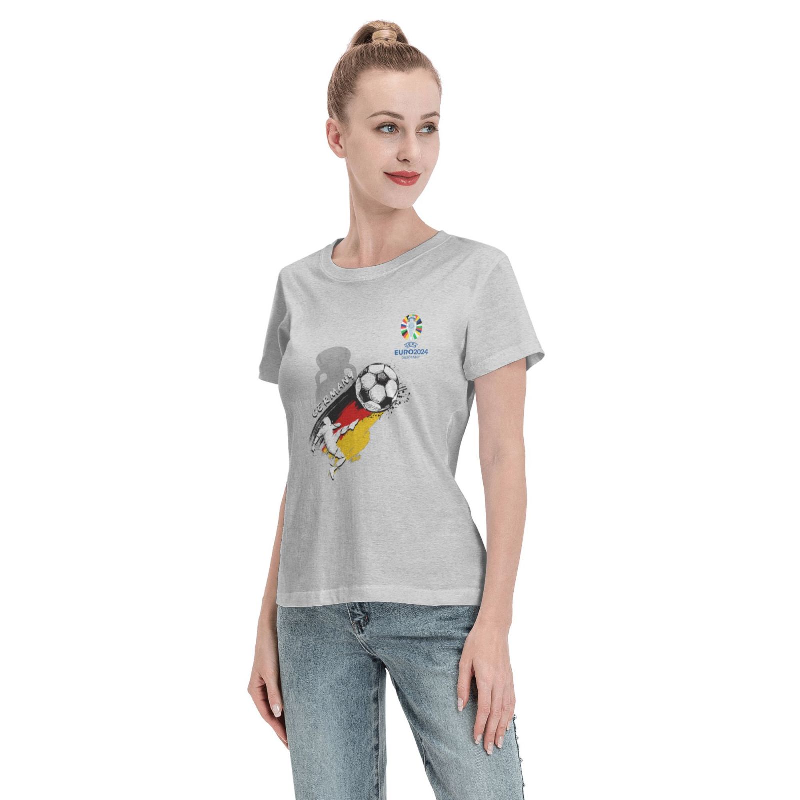 Women's Germany EURO 2024 Basic Short Sleeve T-Shirt WBT1680