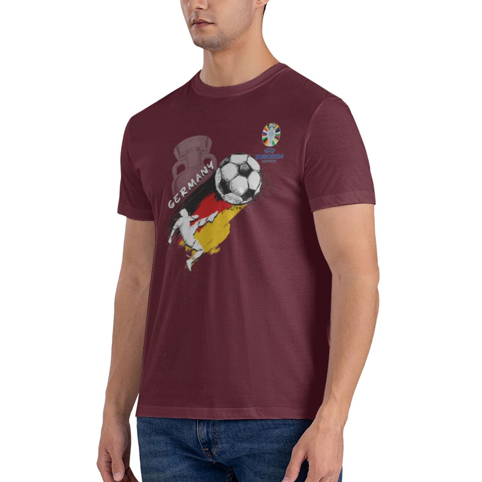 Men's Germany EURO 2024 Basic Short Sleeve T-Shirt BST1679