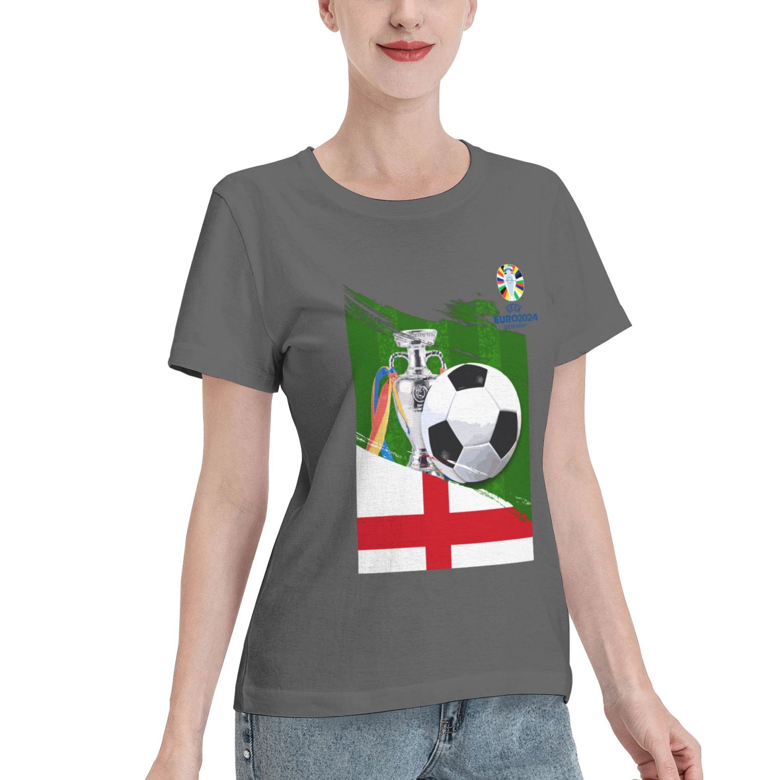 Women's England EURO 2024 Basic Short Sleeve T-Shirt WBT1682
