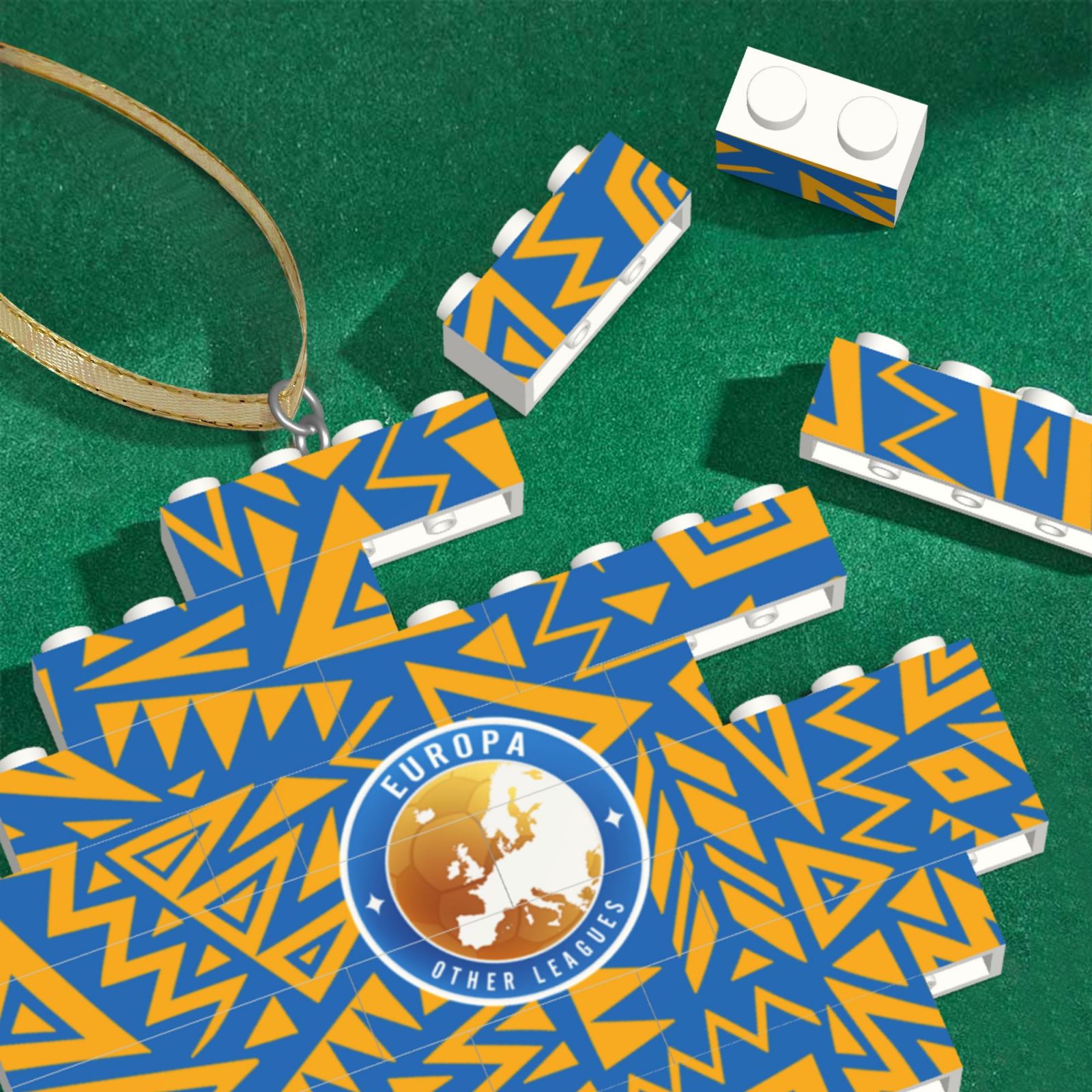 UEFA Europa League Building Block Puzzle Ornament BBP2038
