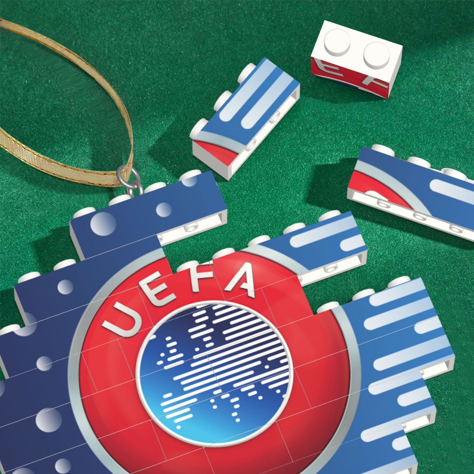 UEFA Building Block Puzzle Ornament BBP2097
