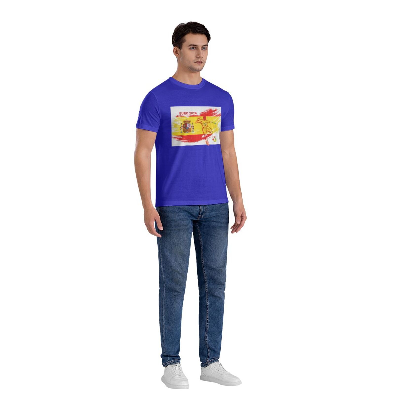 Men's Spain EURO 2024 Basic Short Sleeve T-Shirt BST1753