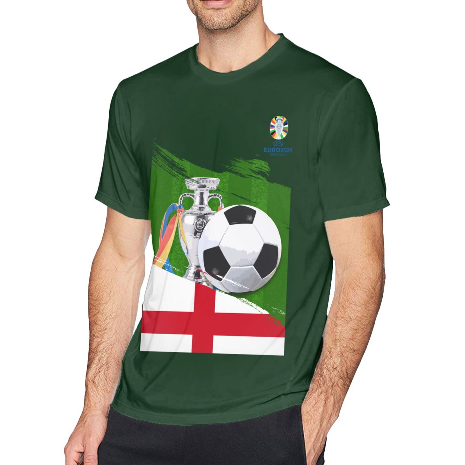 Men's England EURO 2024 Basic Short Sleeve T-Shirt BST1681
