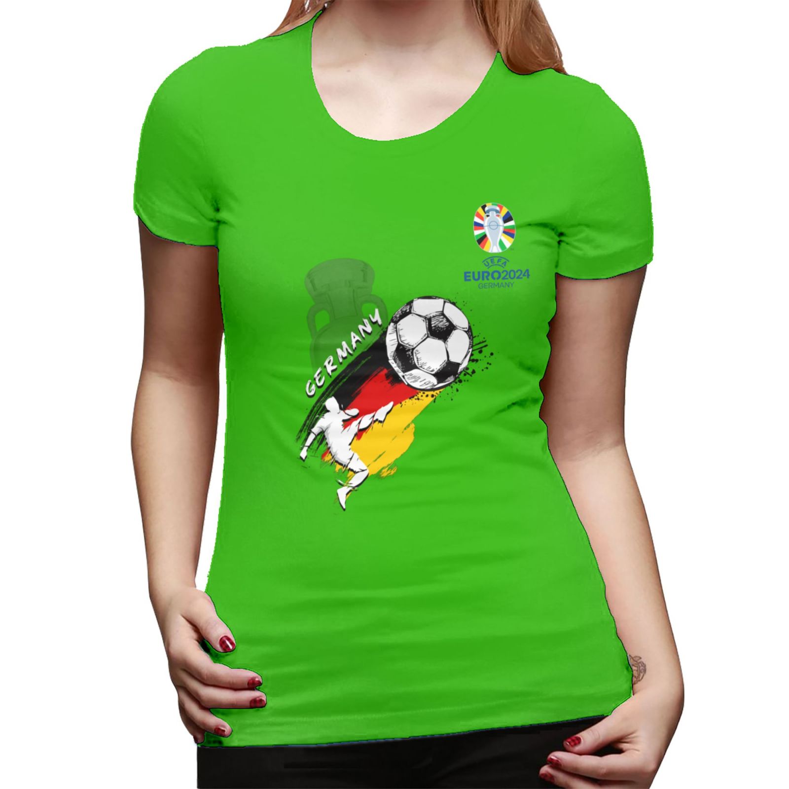 Women's Germany EURO 2024 Basic Short Sleeve T-Shirt WBT1680