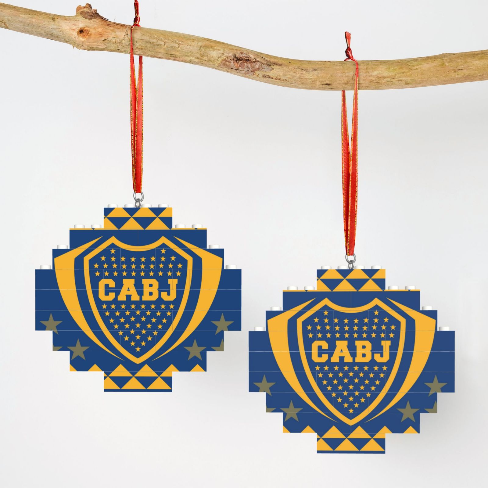 Boca Juniors Building Block Puzzle Ornament BBP2197