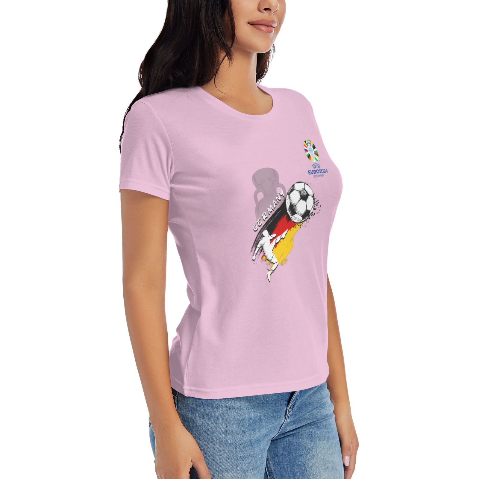 Women's Germany EURO 2024 Basic Short Sleeve T-Shirt WBT1680
