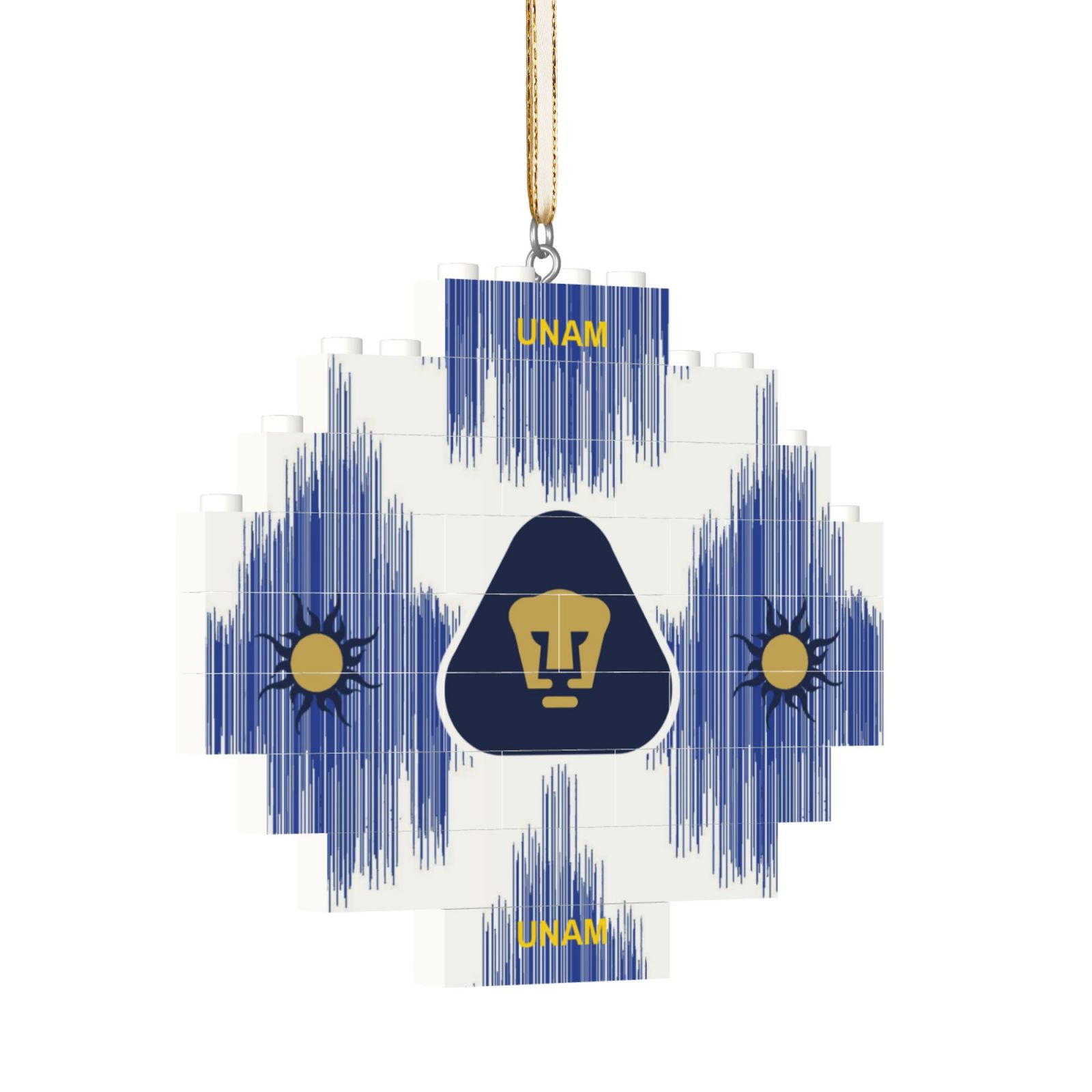 Pumas UNAM Building Block Puzzle Ornament BBP2019