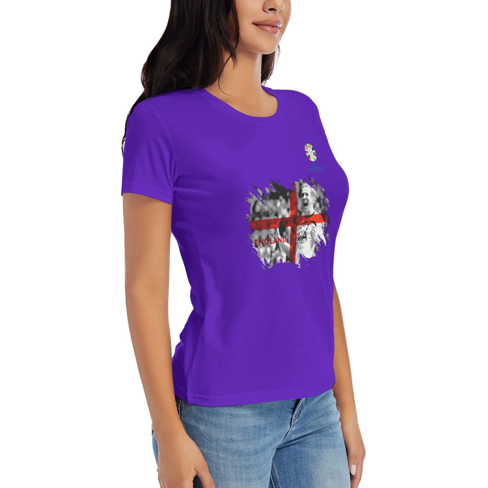 Woman's England EURO 2024 Basic Short Sleeve T-Shirt WBT1712