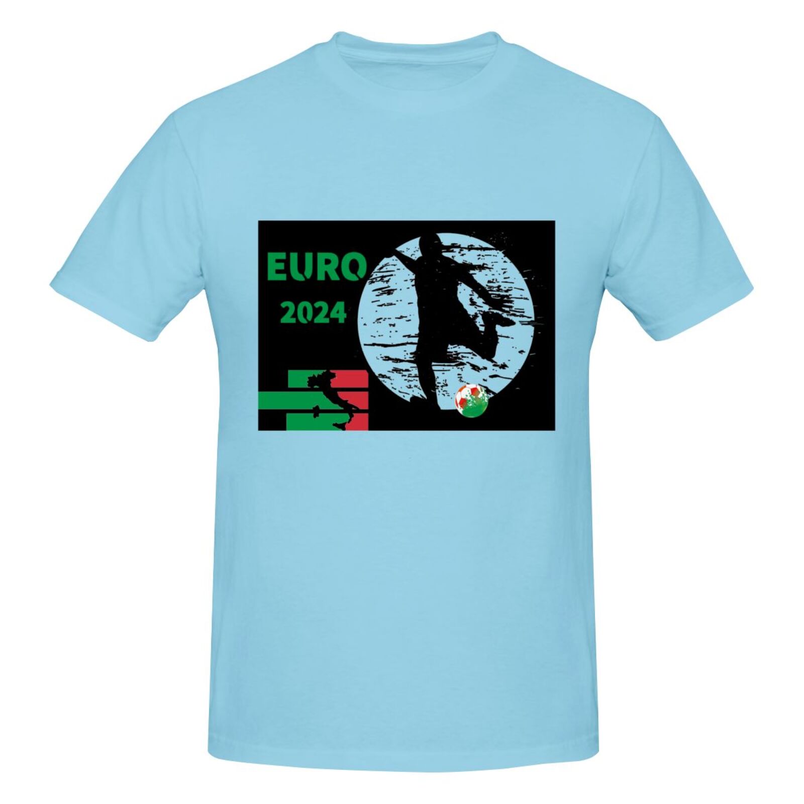 Men's Italy EURO 2024 Basic Short Sleeve T-Shirt BST1751