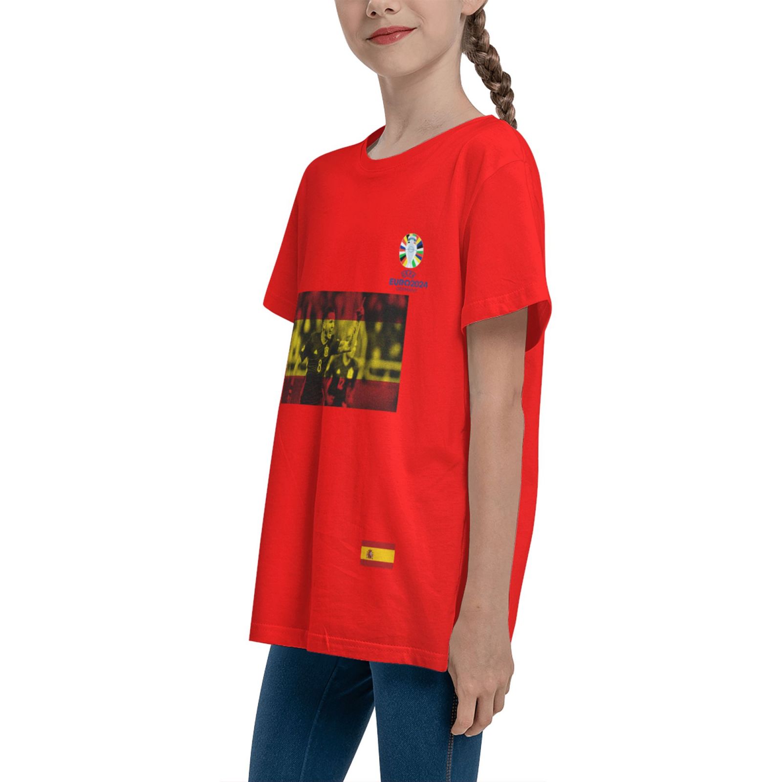 Kid's Spain EURO 2024 Teenage T-shirt TET1738