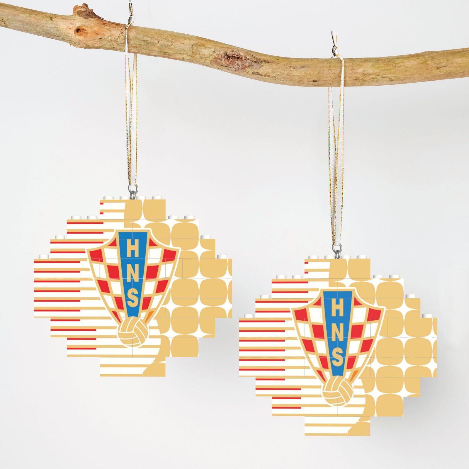 Croatia Building Block Puzzle Ornament BBP2110