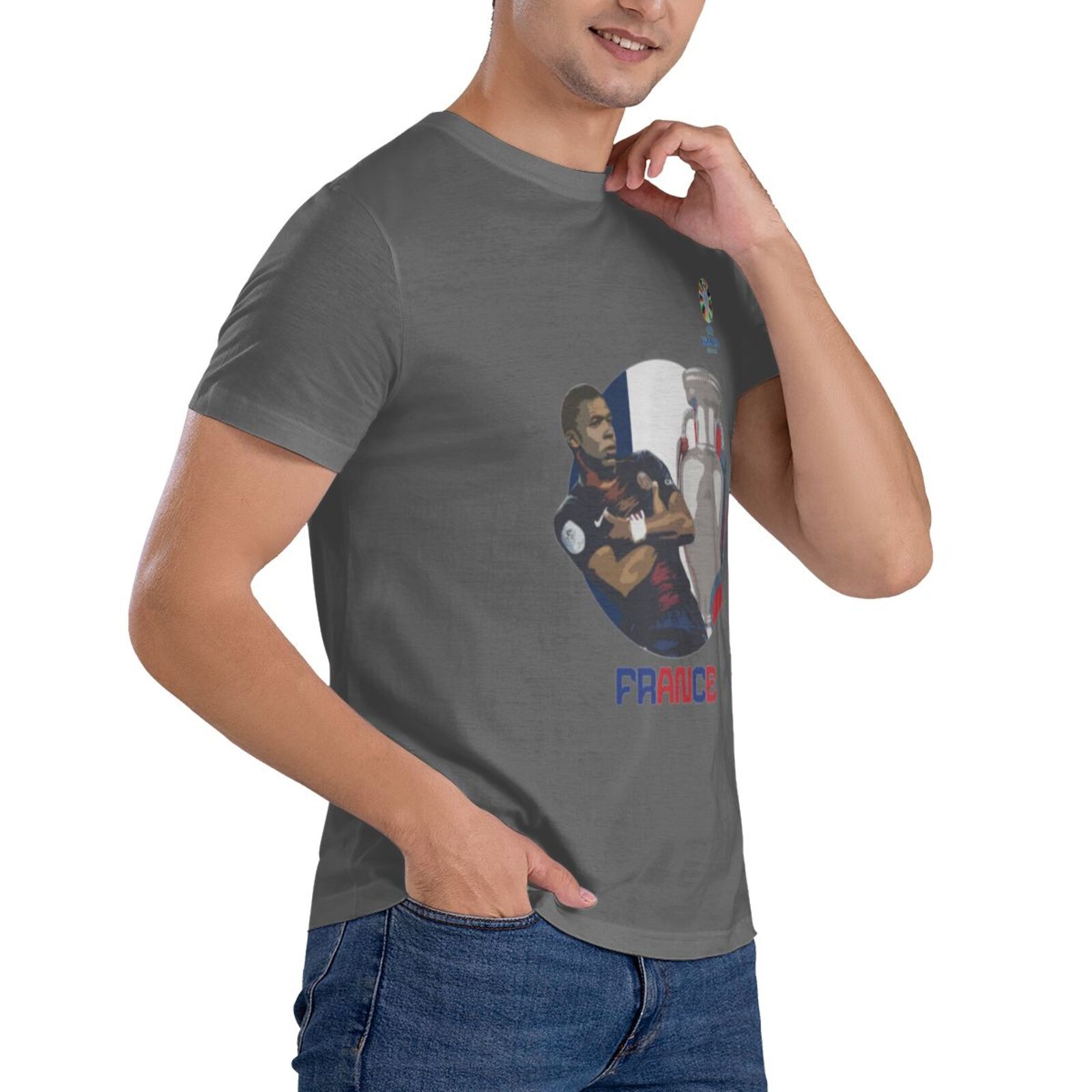 Men's France EURO 2024 Basic Short Sleeve T-Shirt BST1729