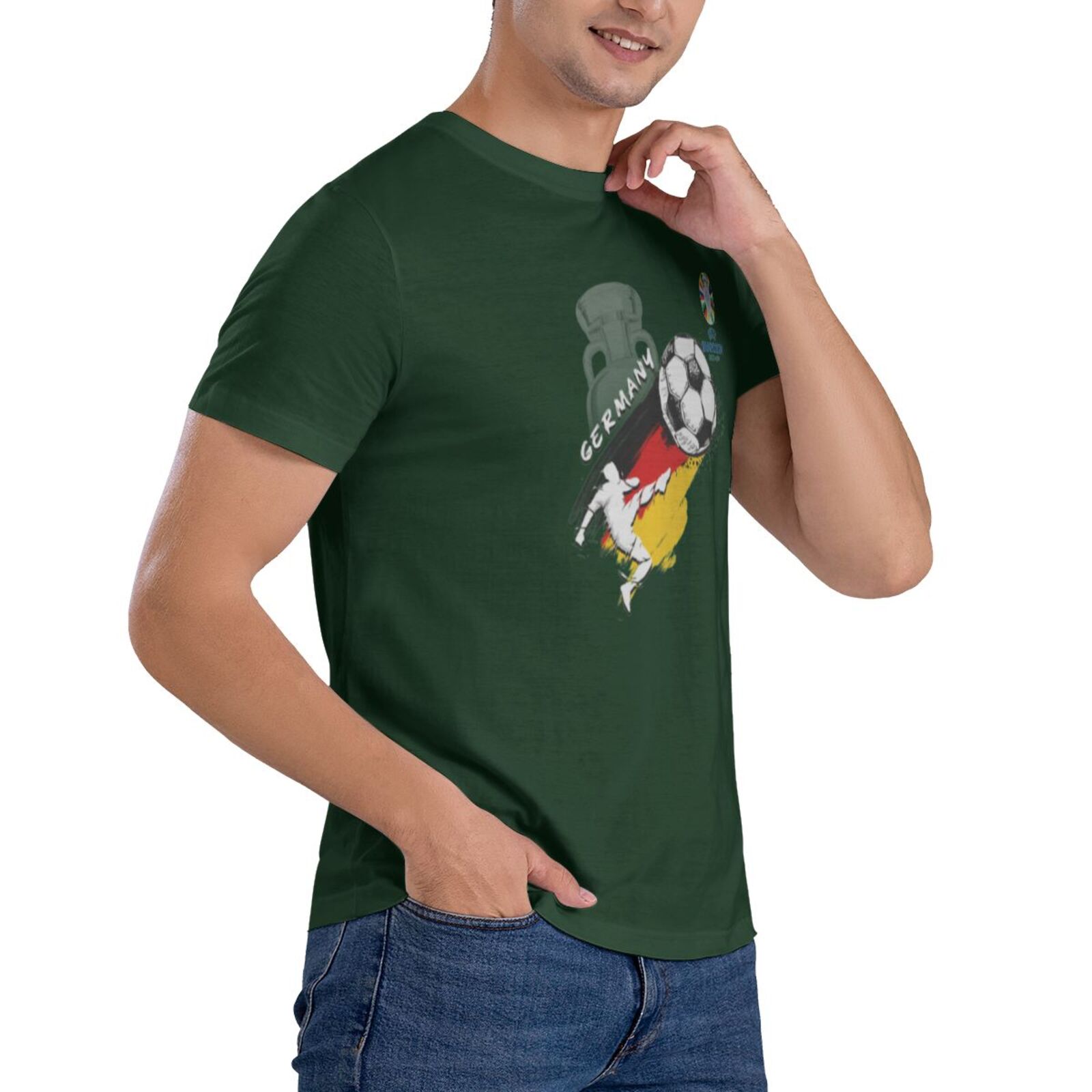Men's Germany EURO 2024 Basic Short Sleeve T-Shirt BST1679
