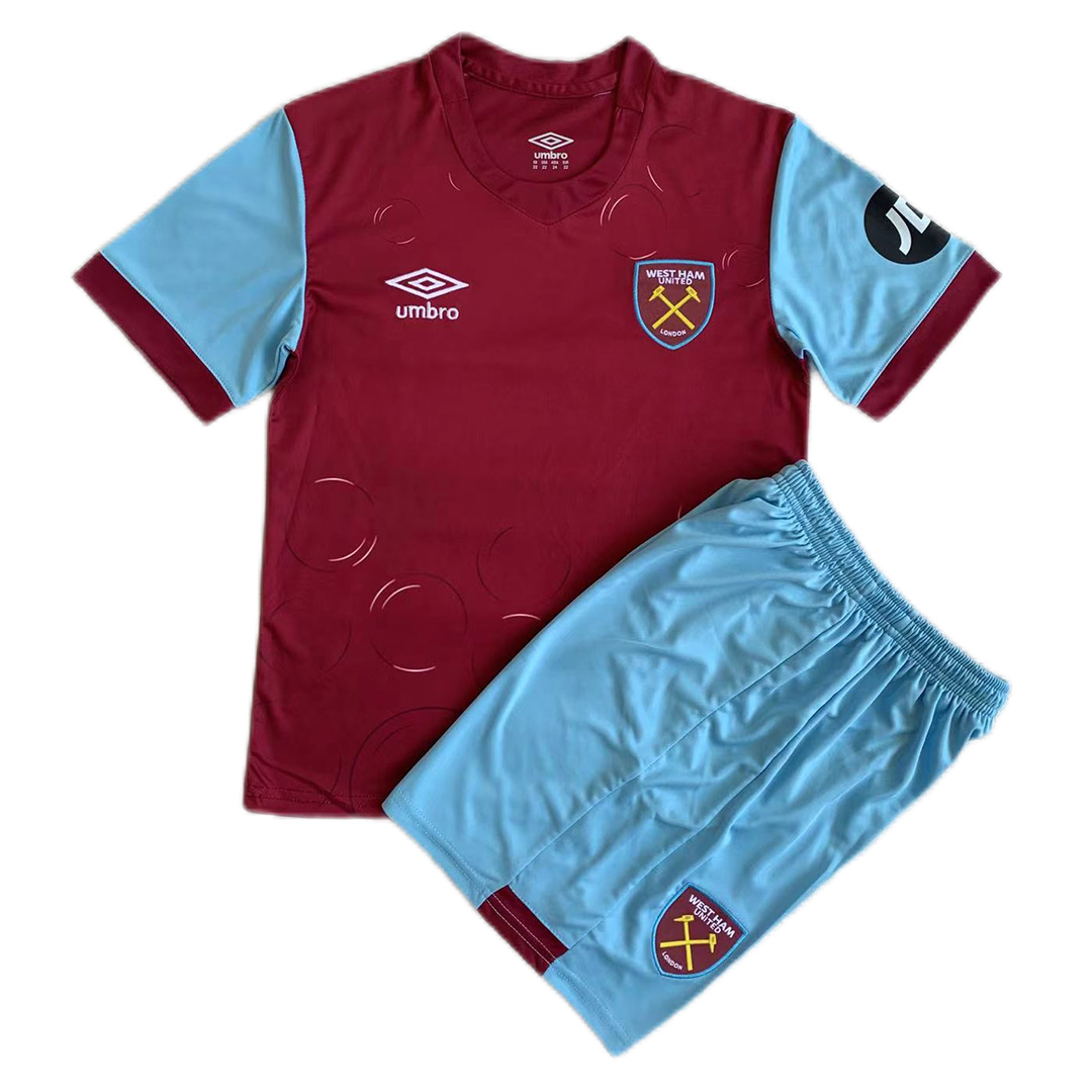 Kid's West Ham Home Jersey+Shorts 23/24