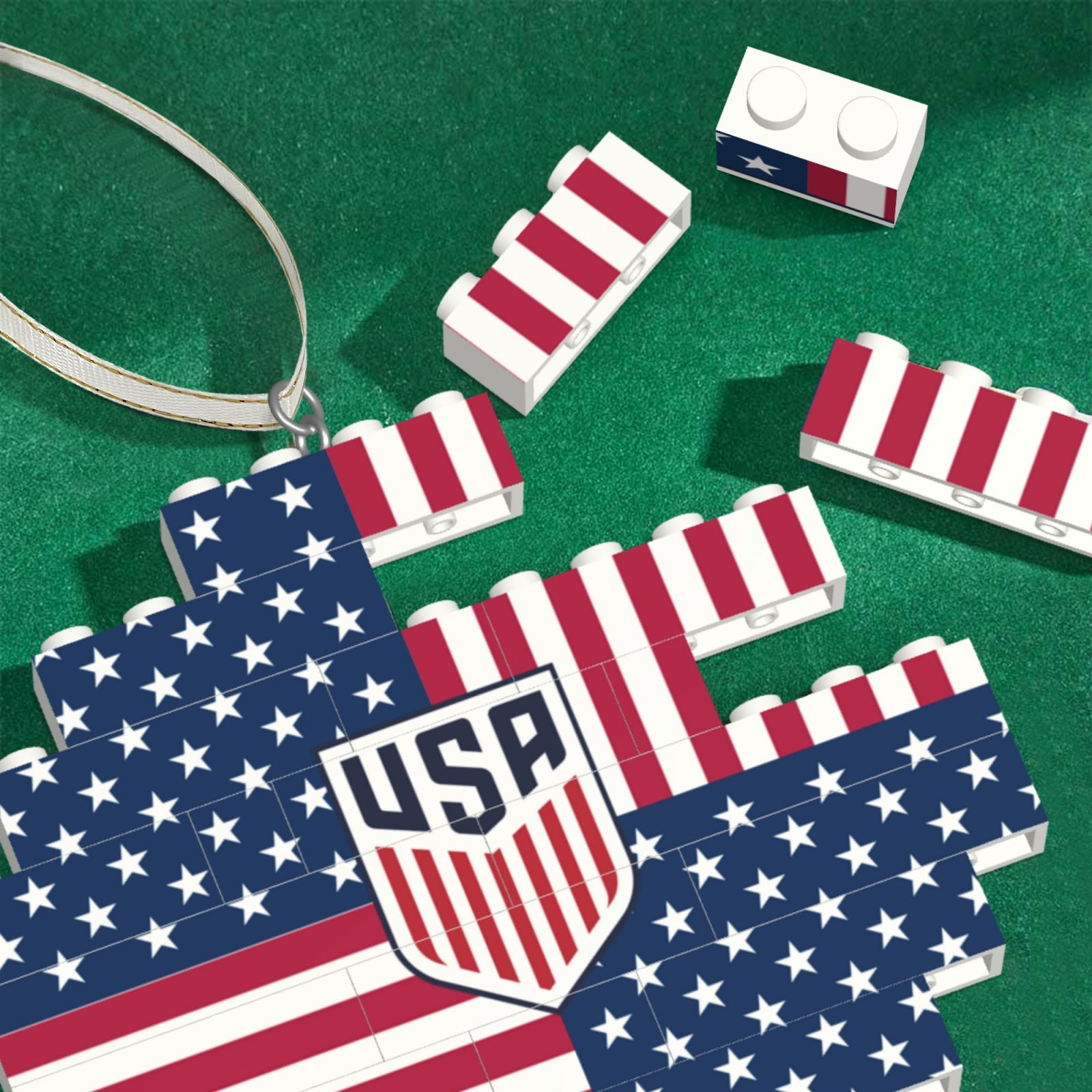USMNT Building Block Puzzle Ornament BBP2029