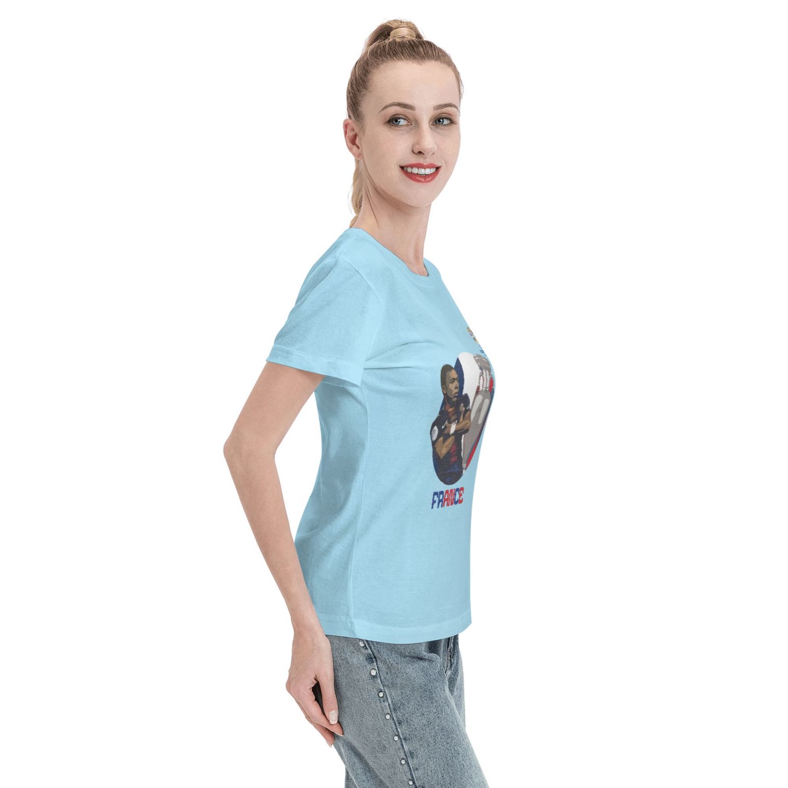 Women's France EURO 2024 Basic Short Sleeve T-Shirt WBT1730