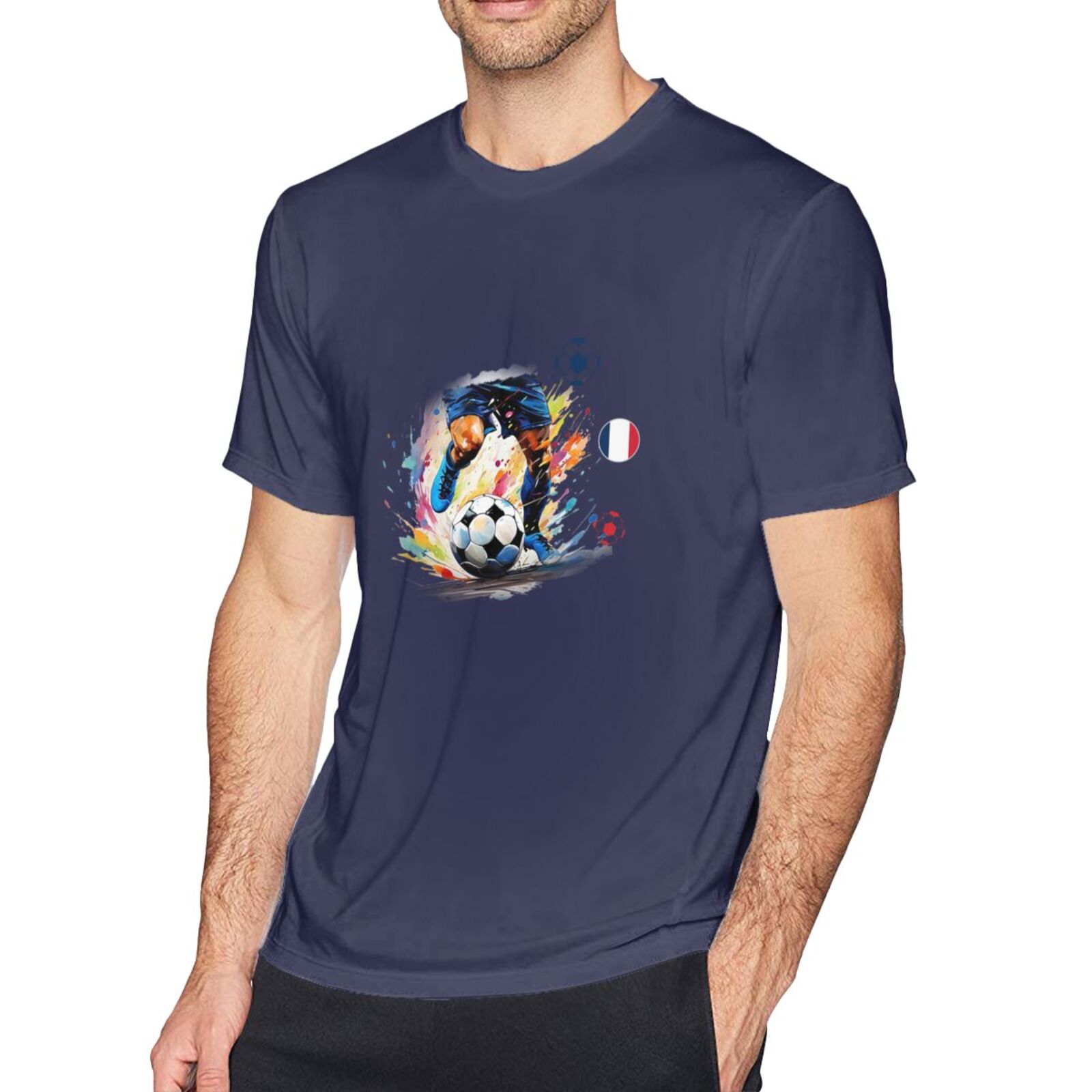 Men's France EURO 2024 Basic Short Sleeve T-Shirt BST1749