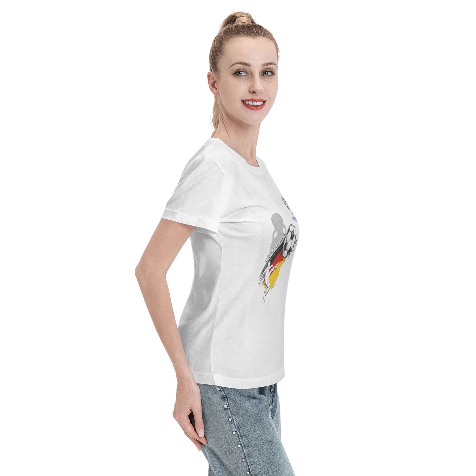 Women's Germany EURO 2024 Basic Short Sleeve T-Shirt WBT1680