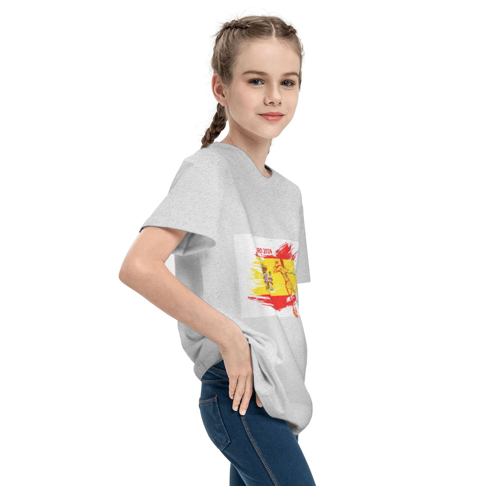 Kid's Spain EURO 2024 Teenage T-shirt TET1758