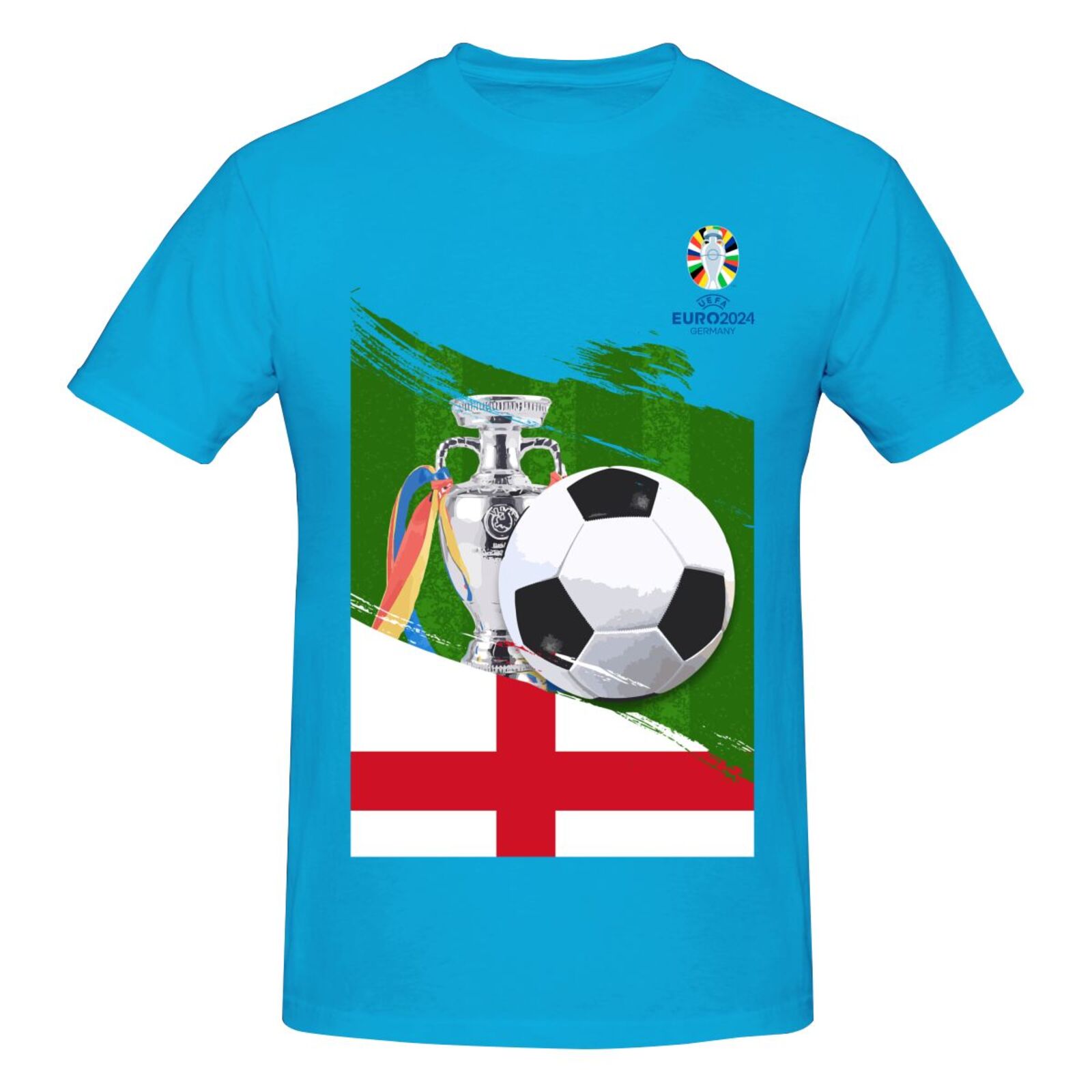 Men's England EURO 2024 Basic Short Sleeve T-Shirt BST1681