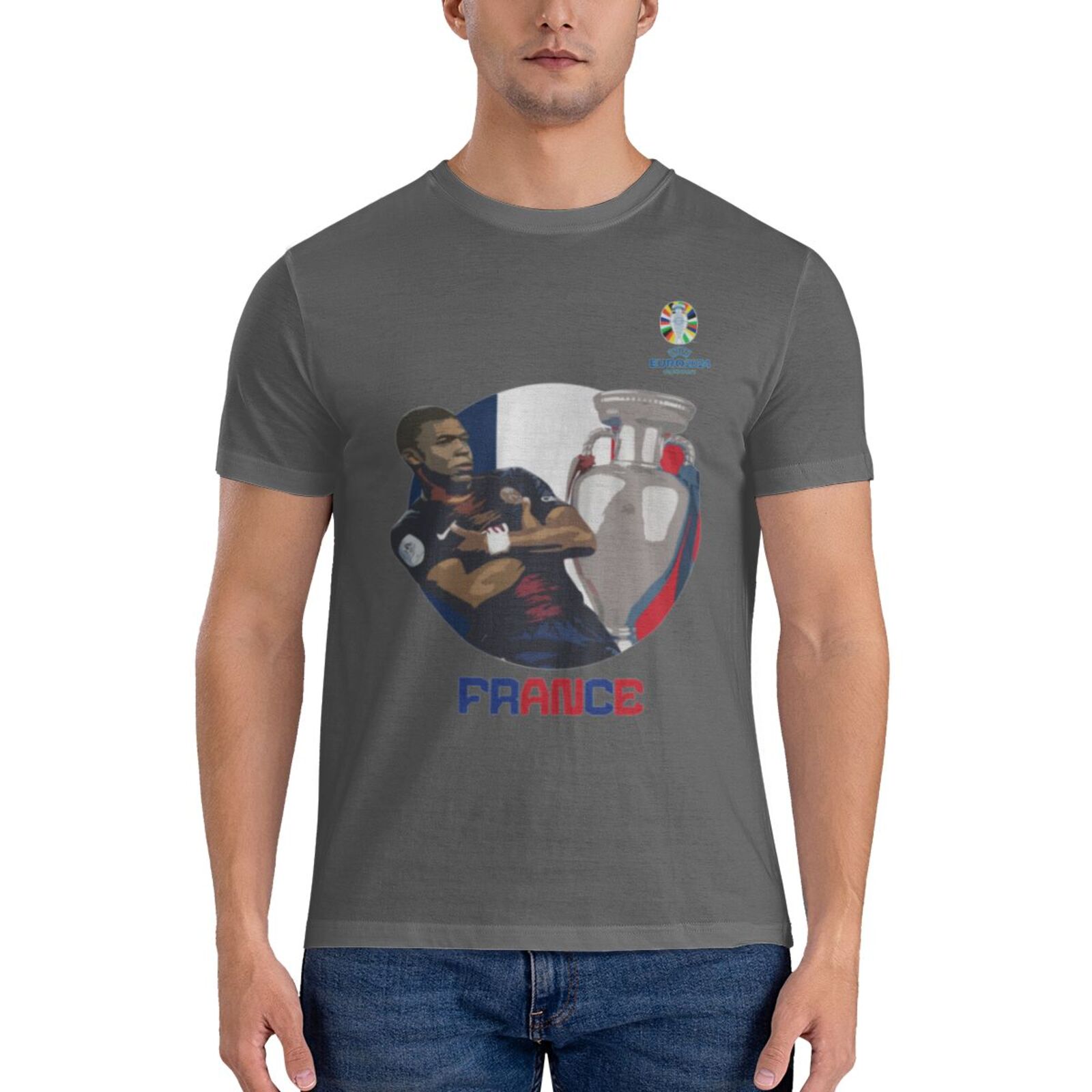 Men's France EURO 2024 Basic Short Sleeve T-Shirt BST1729