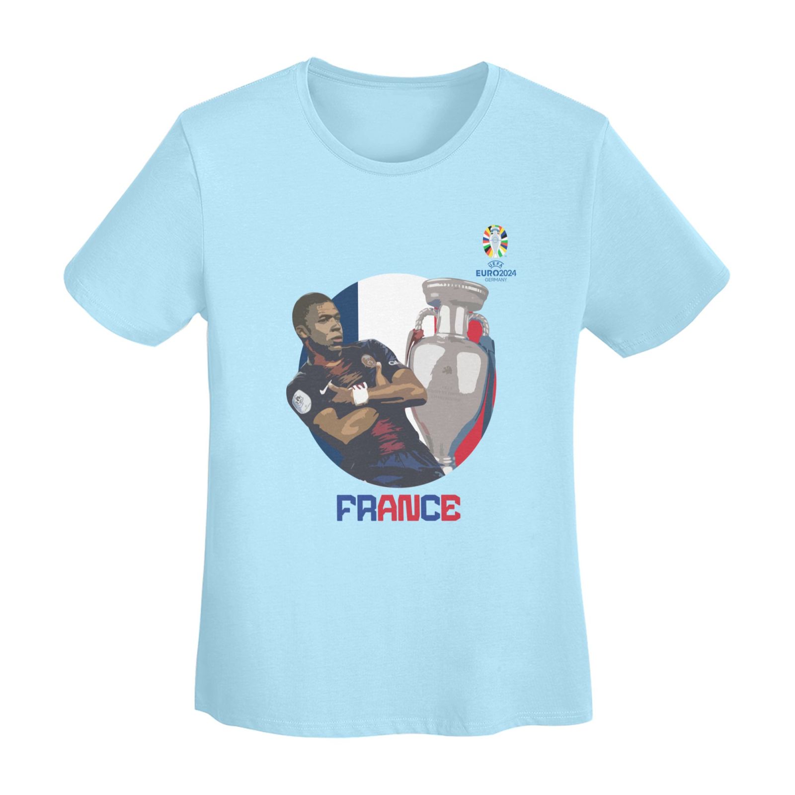 Women's France EURO 2024 Basic Short Sleeve T-Shirt WBT1730