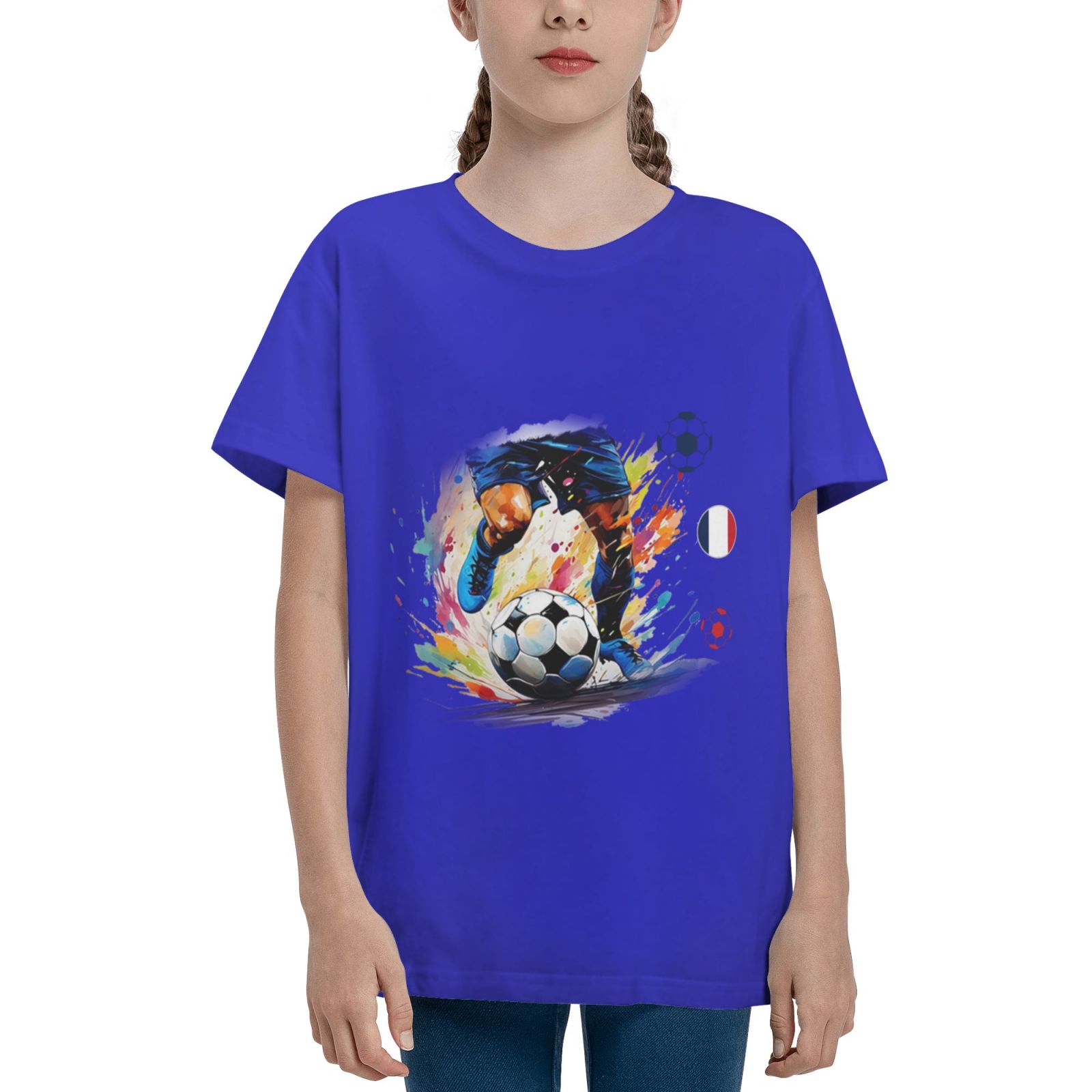 Kid's France EURO 2024 Teenage T-shirt TET1755