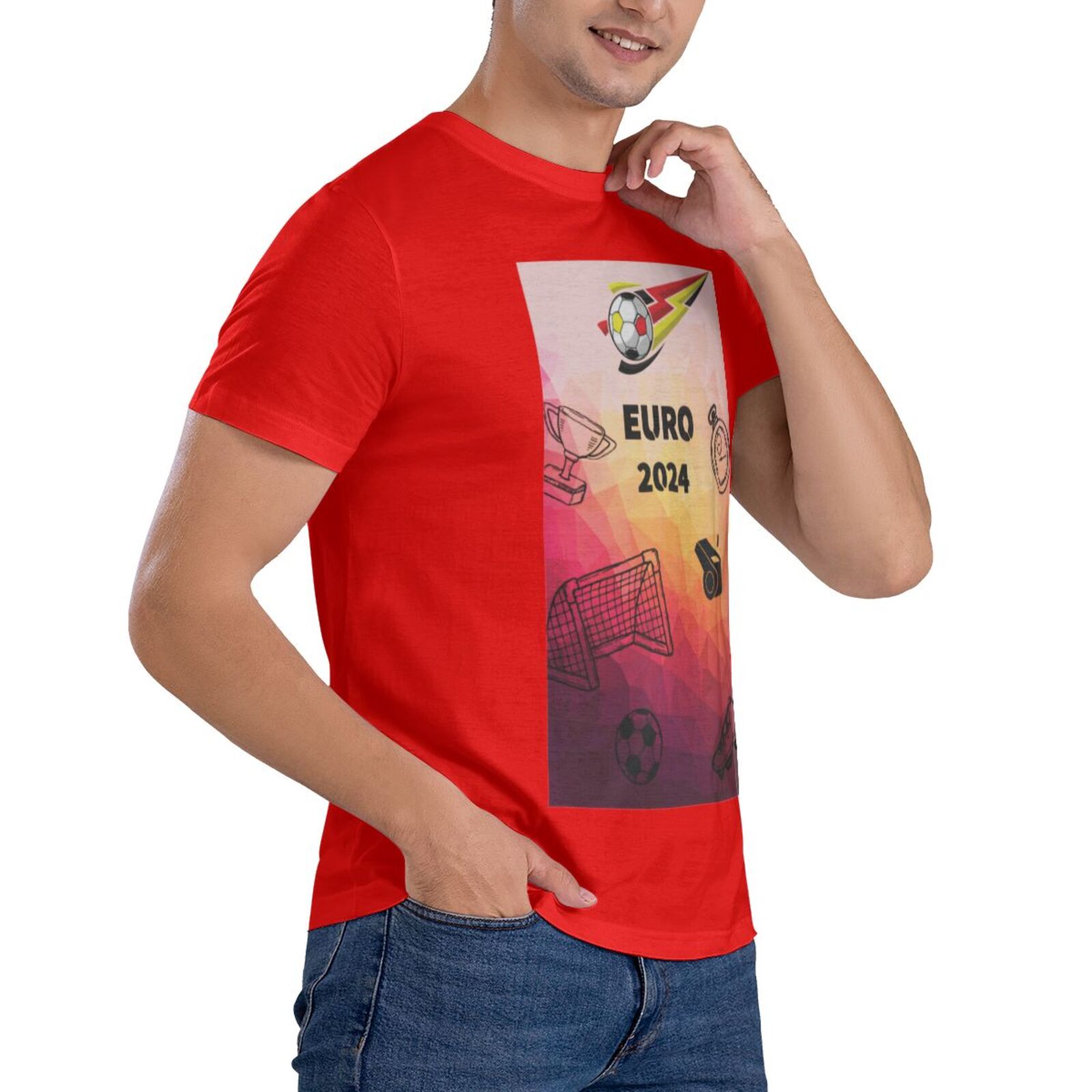 Men's Germany EURO 2024 Basic Short Sleeve T-Shirt BST1771