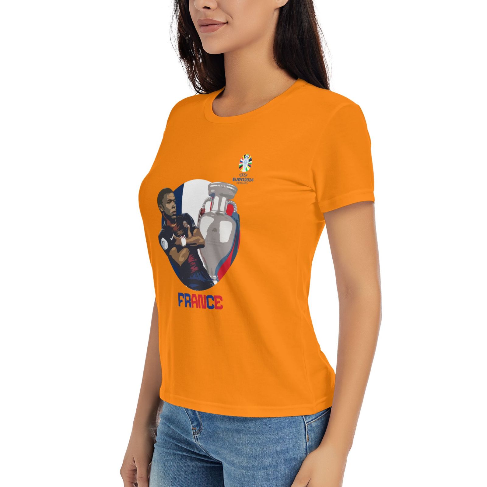 Women's France EURO 2024 Basic Short Sleeve T-Shirt WBT1730