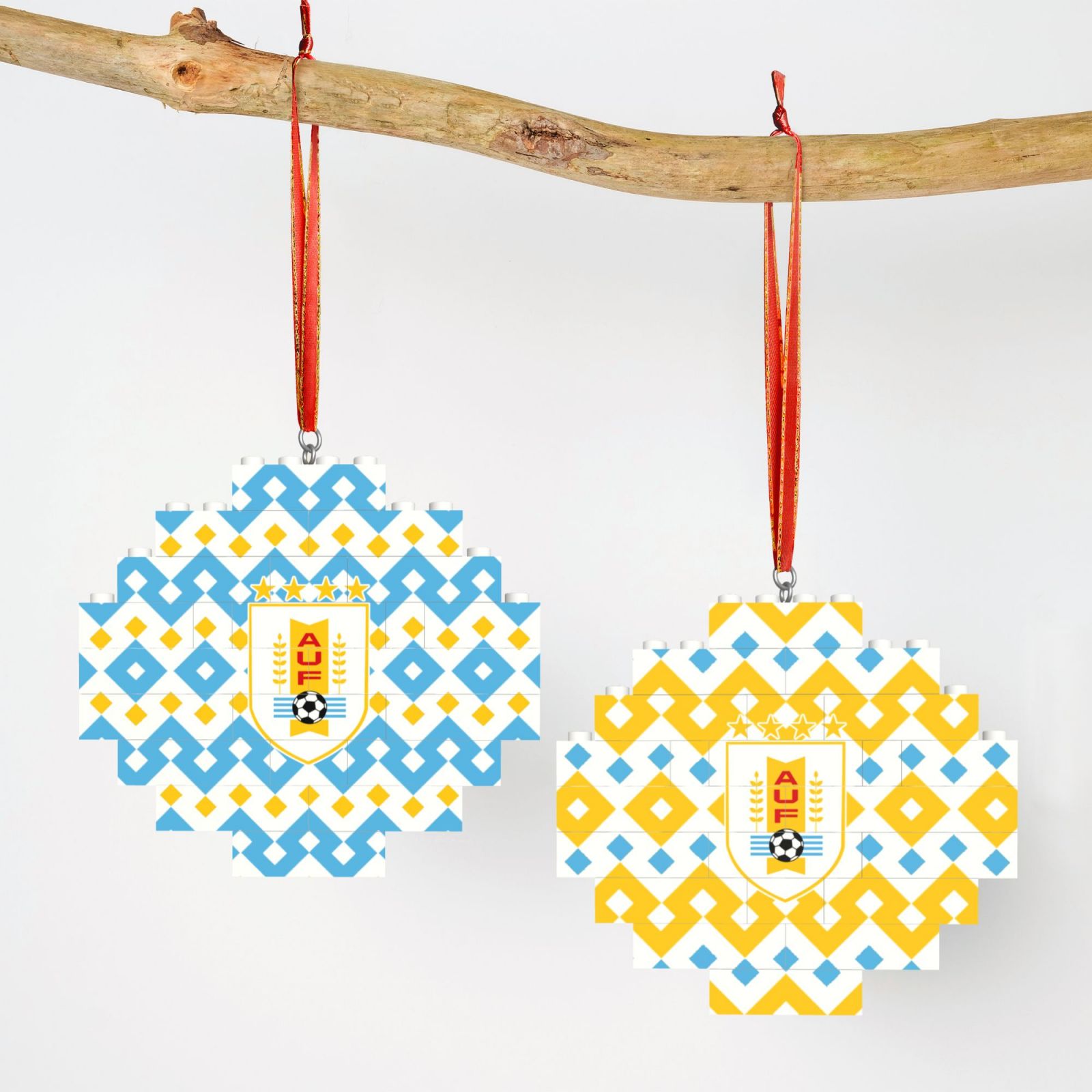 Uruguay Building Block Puzzle Ornament BBP2010