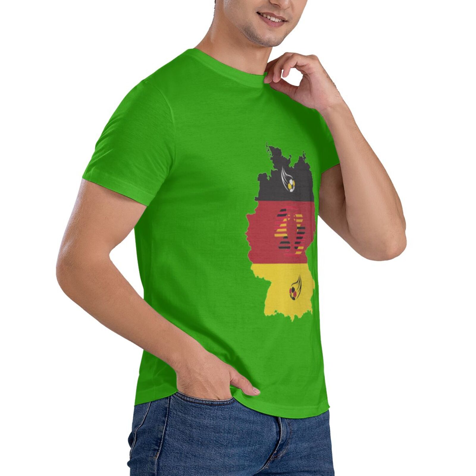 Men's Germany EURO 2024 Basic Short Sleeve T-Shirt BST1770