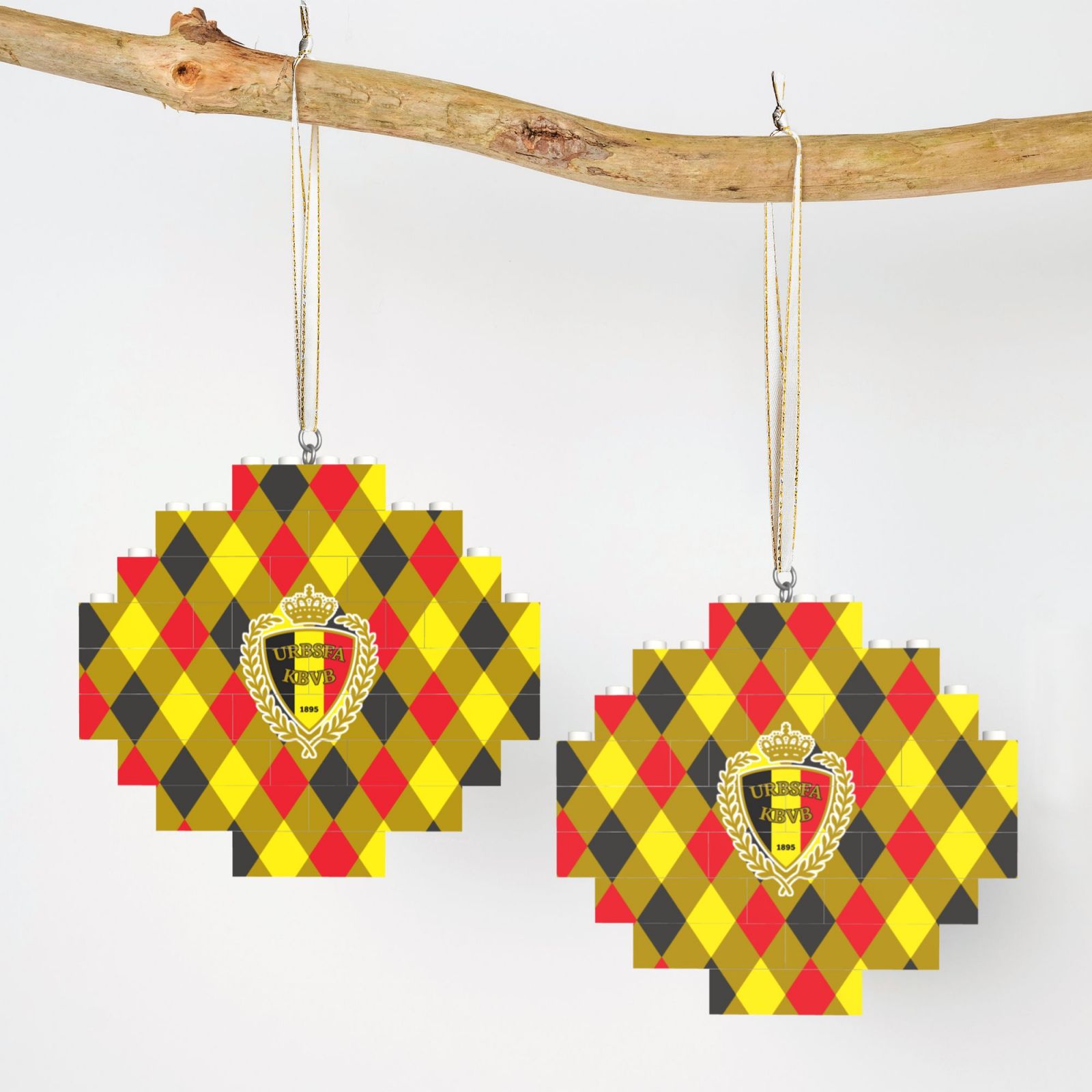 Belgium Building Block Puzzle Ornament BBP2040