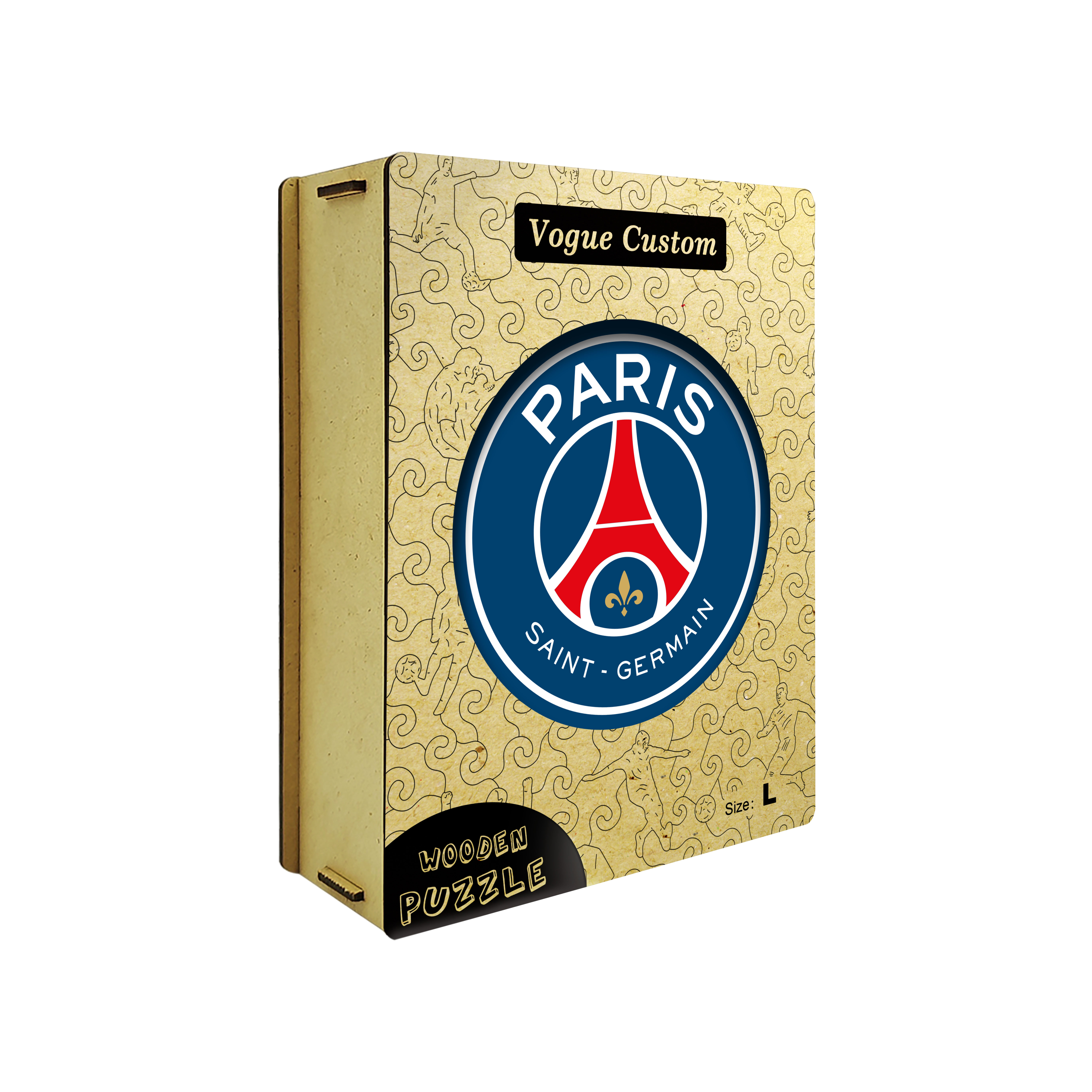 Paris Saint-Germain Logo Wooden Jigsaw Puzzle
