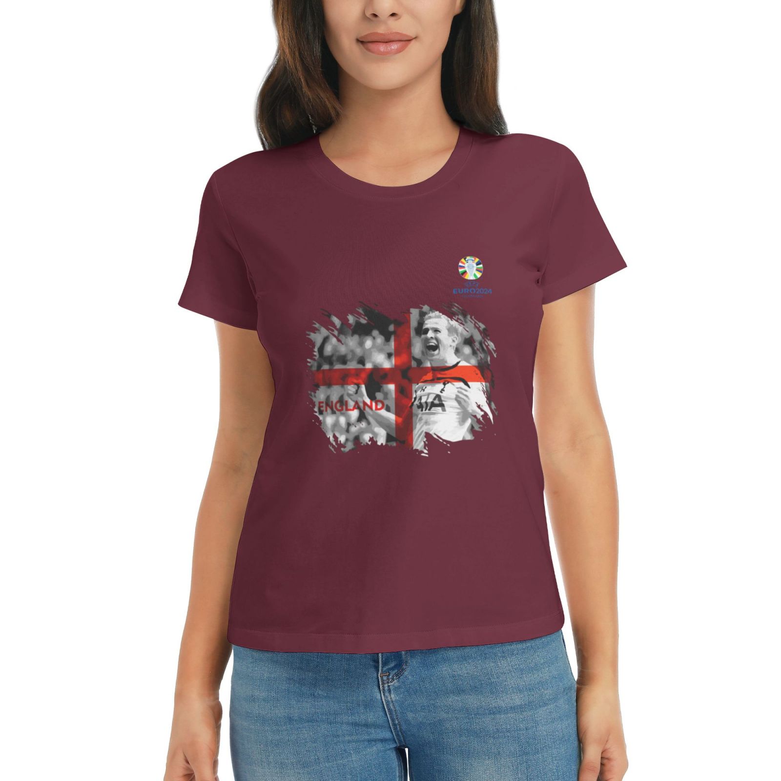 Woman's England EURO 2024 Basic Short Sleeve T-Shirt WBT1712