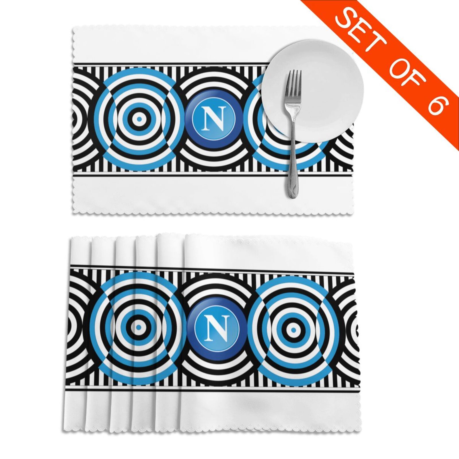 SSC Napoli Placemat Set Of 6 PFD2291