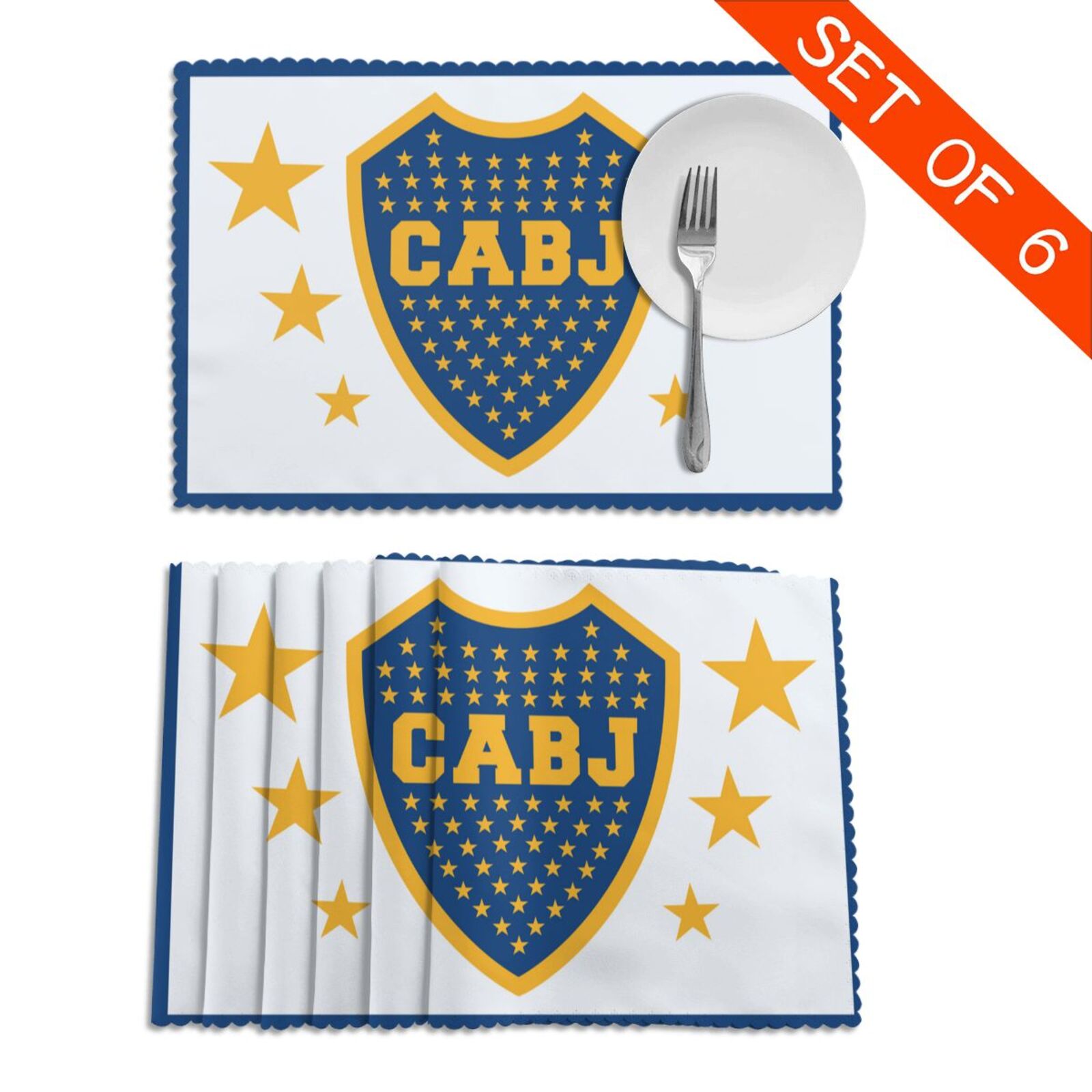 Boca Juniors Placemat Set Of 6 PFD2090