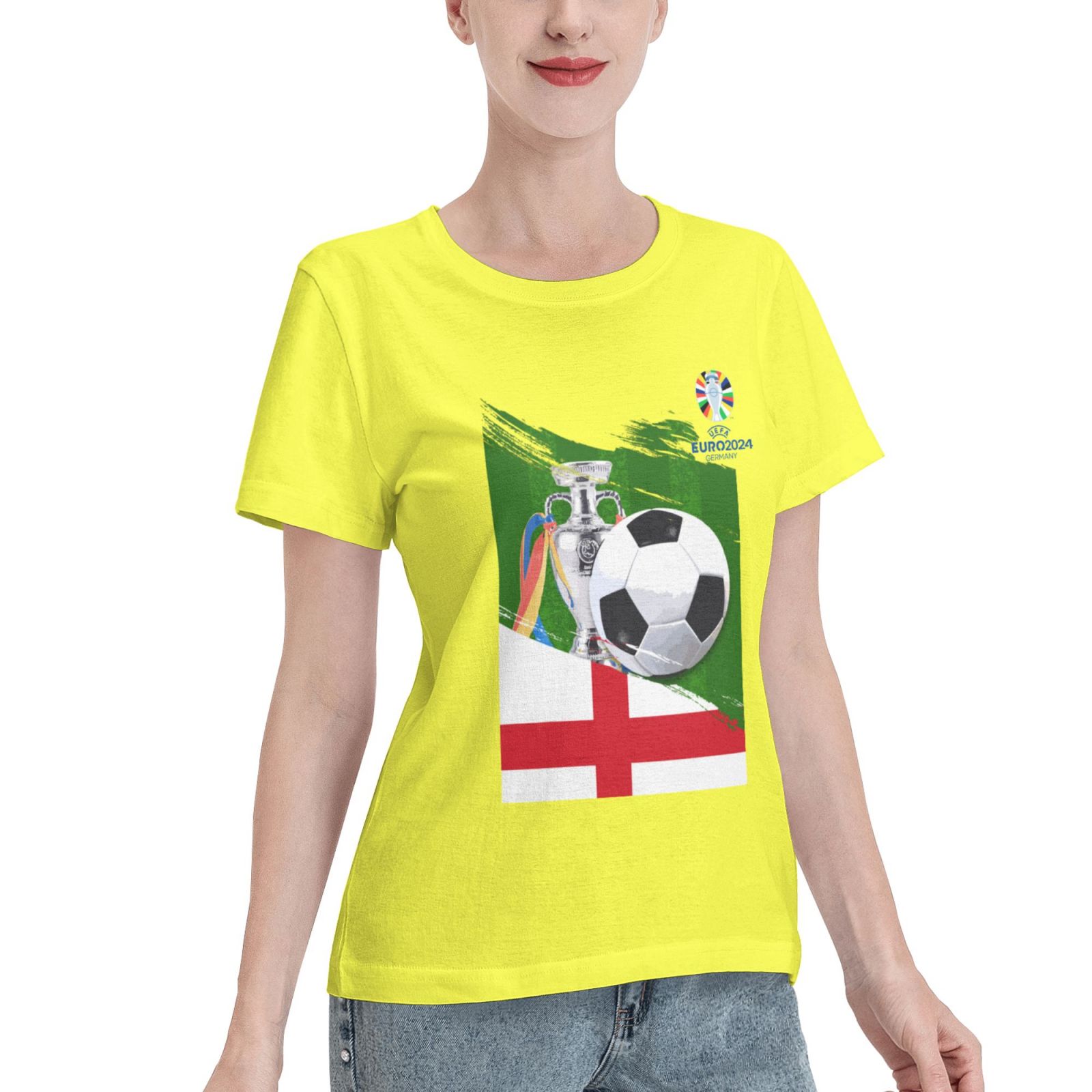 Women's England EURO 2024 Basic Short Sleeve T-Shirt WBT1682