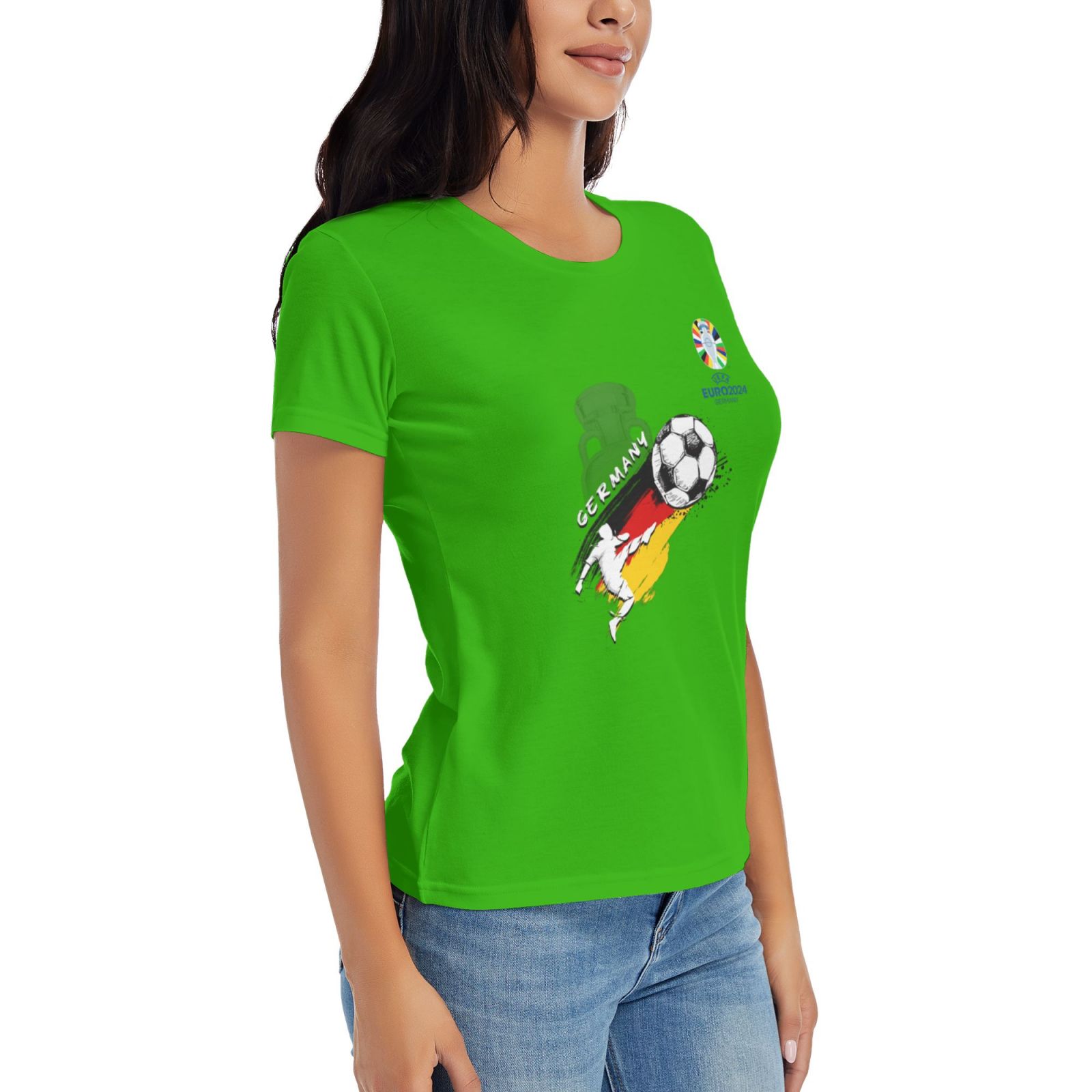 Women's Germany EURO 2024 Basic Short Sleeve T-Shirt WBT1680