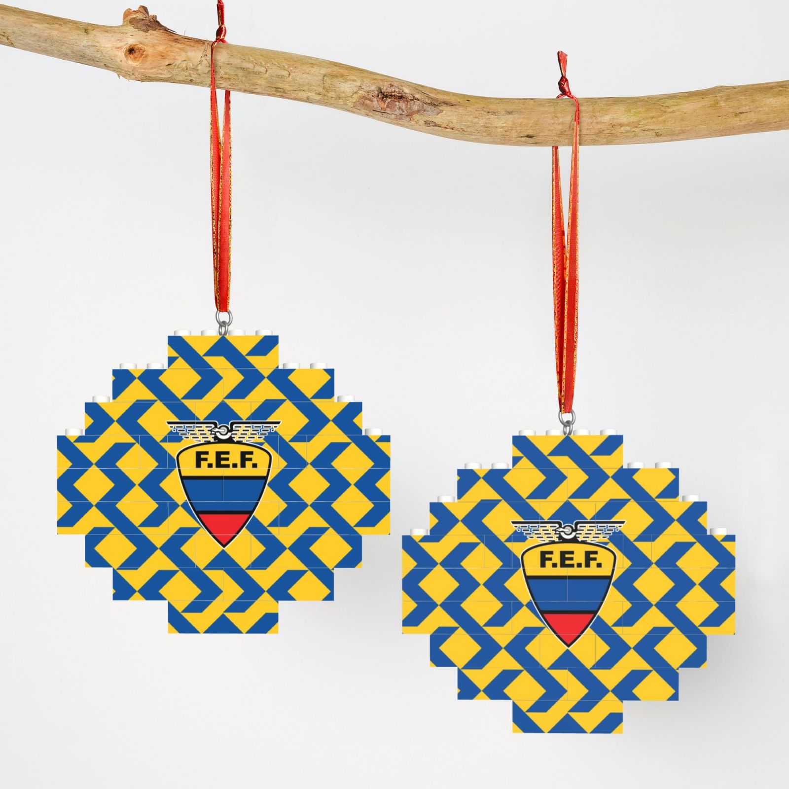 Ecuador Building Block Puzzle Ornament BBP1994