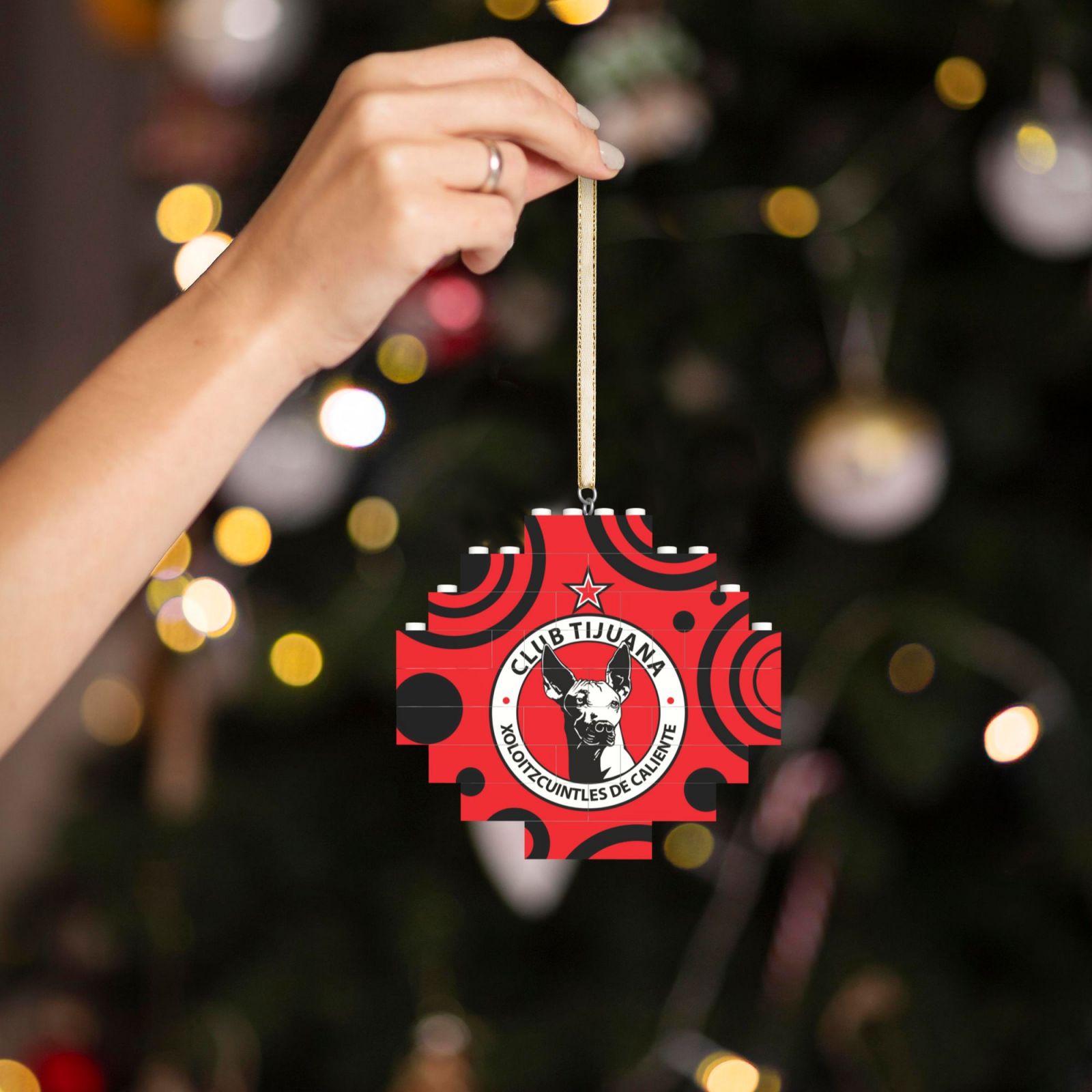 Xolos Tijuana Building Block Puzzle Ornament BBP2186