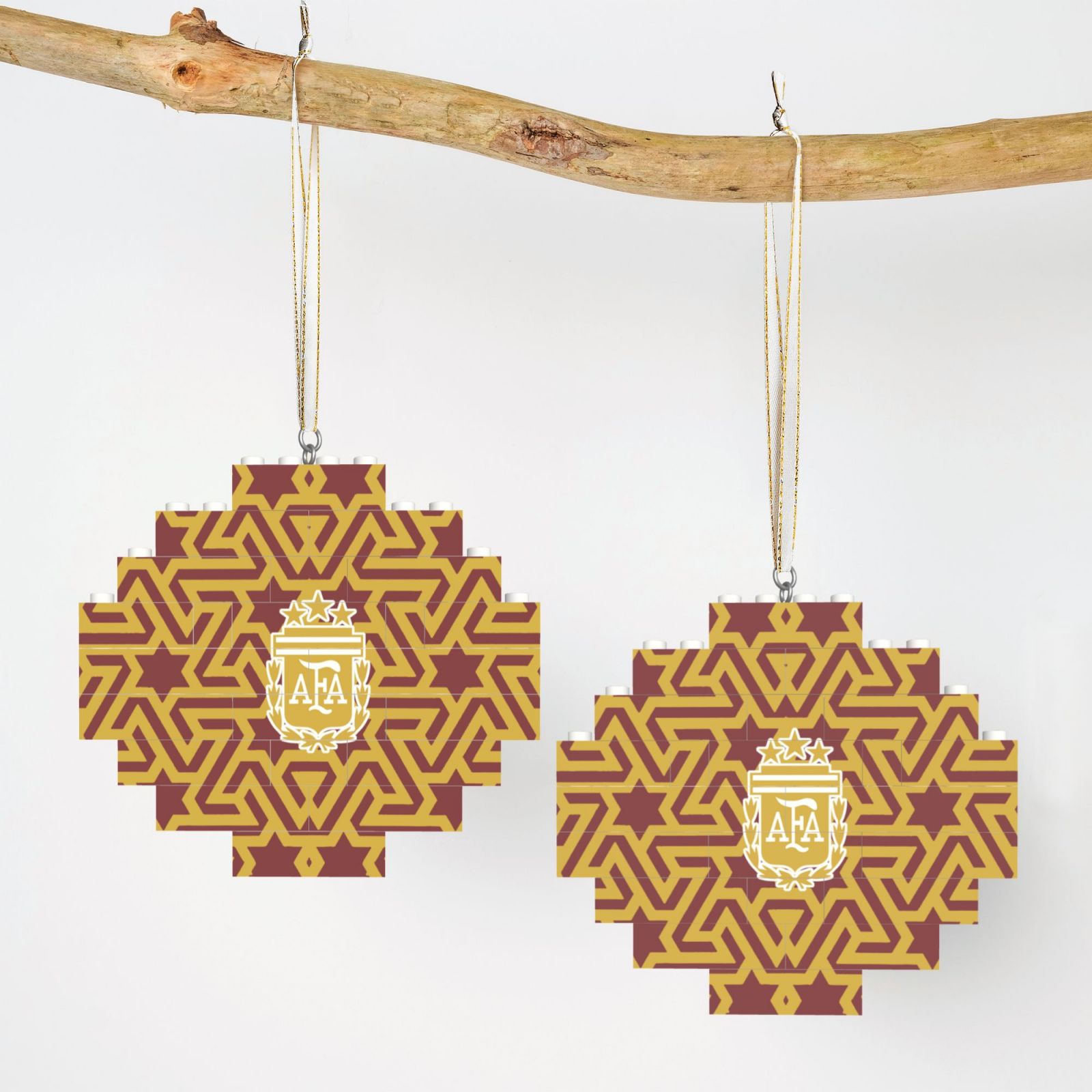 Argentina Building Block Puzzle Ornament BBP2005